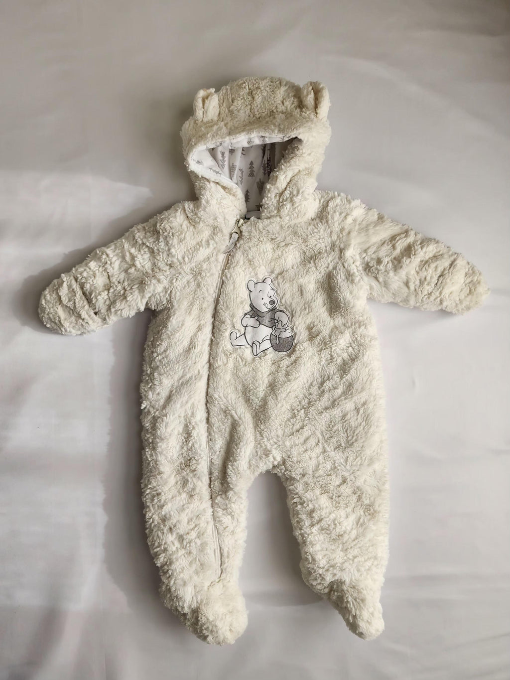 Gigoteuse Disney Baby Winnie l’Ourson – effet moumoute blanc 6-12 mois