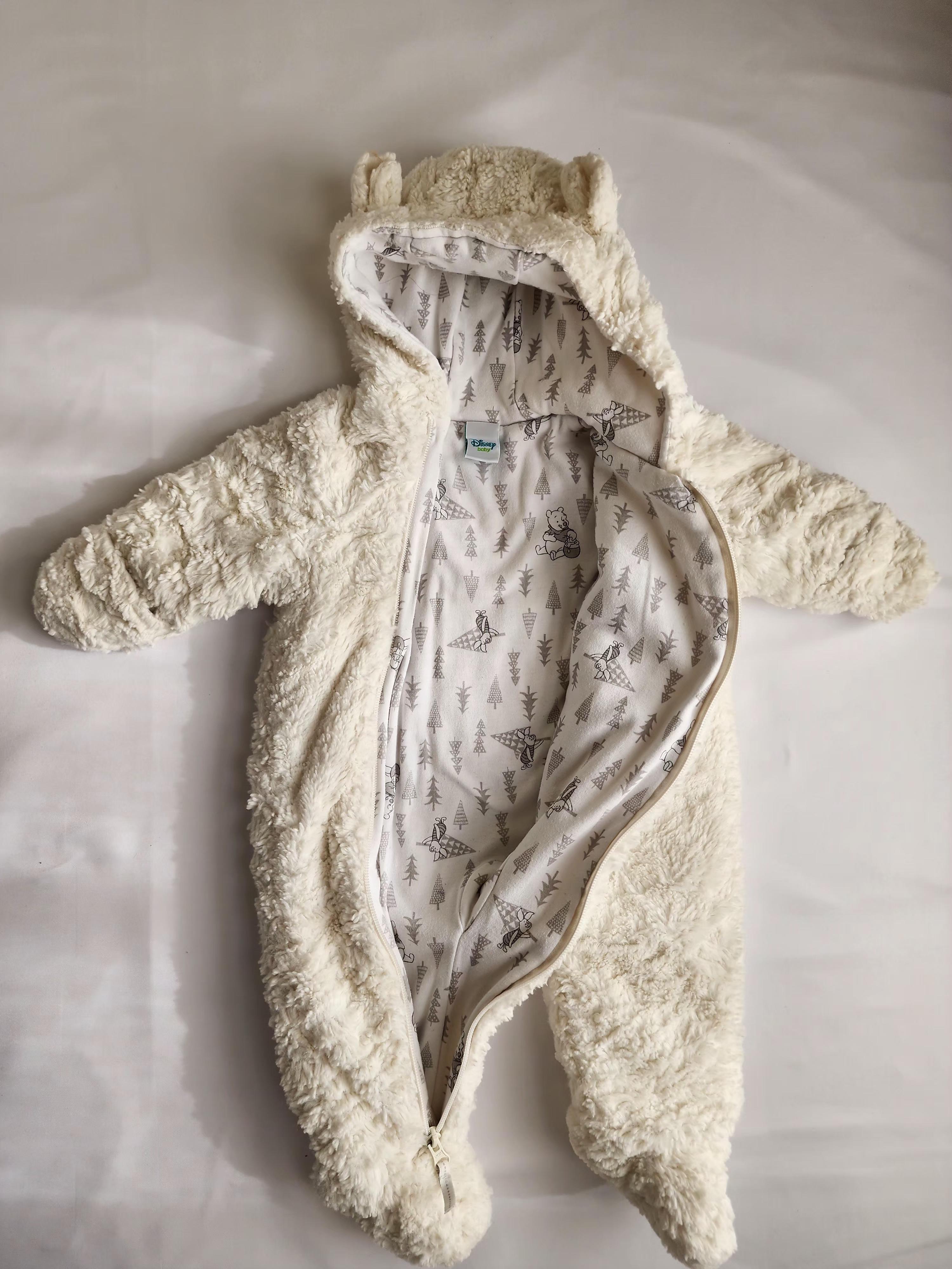 Gigoteuse Disney Baby Winnie l’Ourson – effet moumoute blanc 6-12 mois