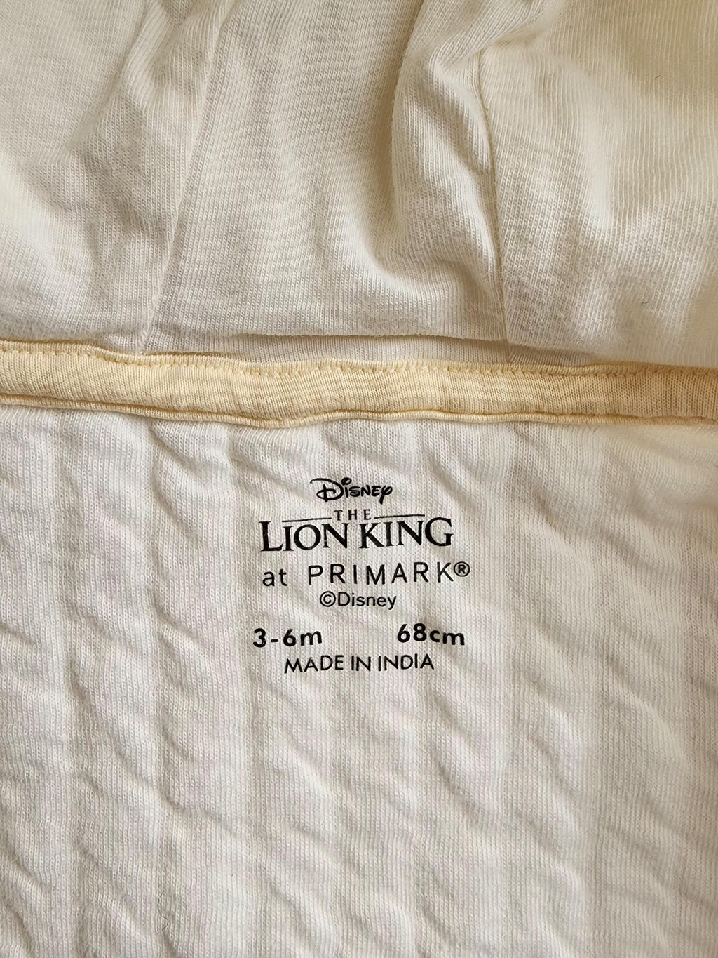 Ensemble bébé Primark Le Roi Lion – 3-6 mois - Trés bon état