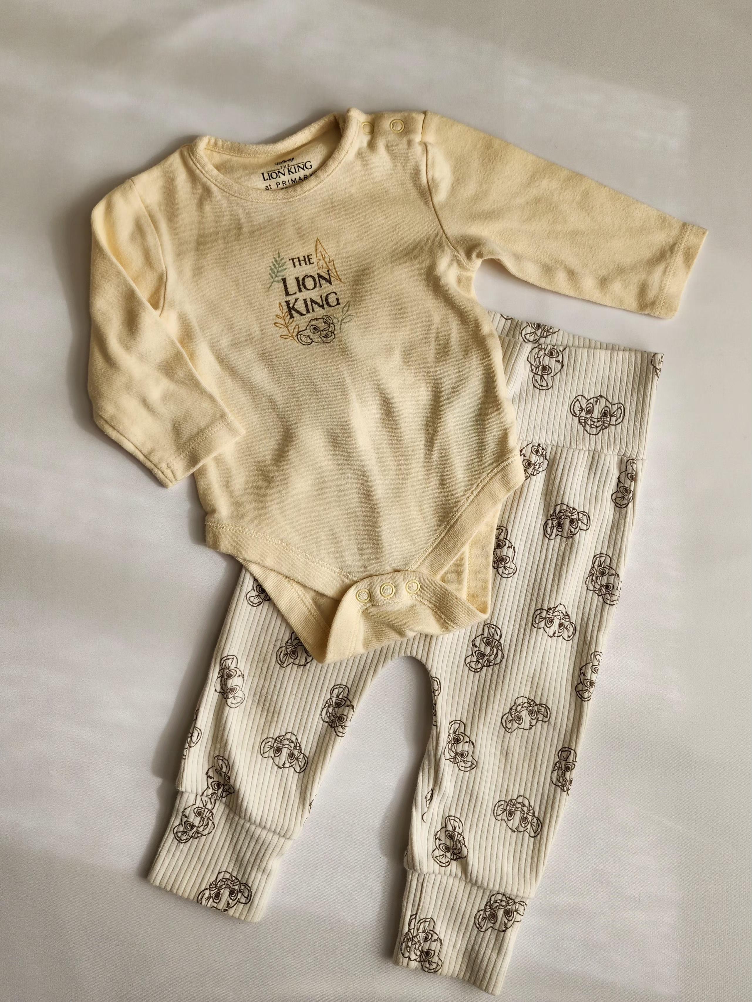 Ensemble bébé Primark Le Roi Lion – 3-6 mois - Trés bon état