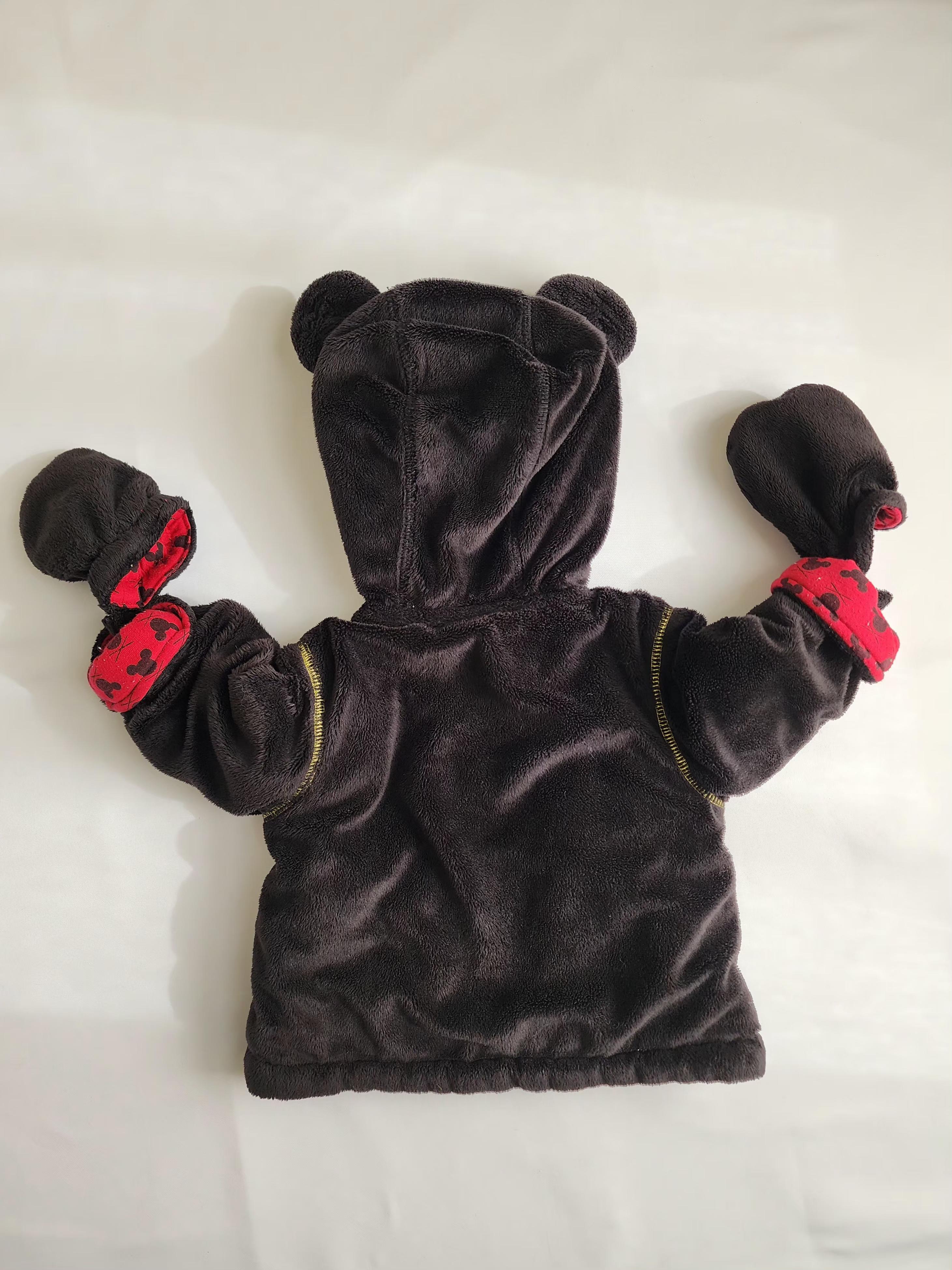 Veste/blouson épais à capuche Mickey Rock – Disney Baby – 0-3 mois – Bon état