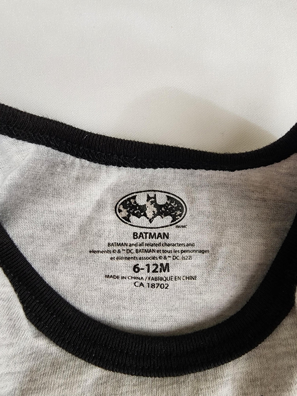 Cache couche Batman – 6-12 mois – Très bon état