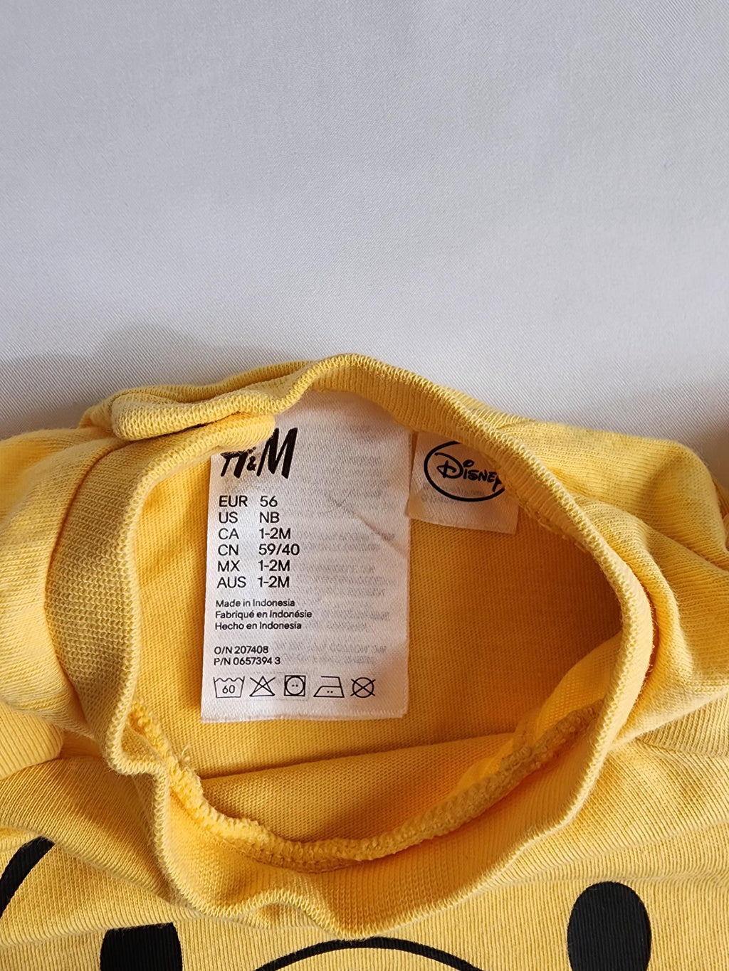 Body H&M x Disney Winnie l’Ourson – 1-2 mois