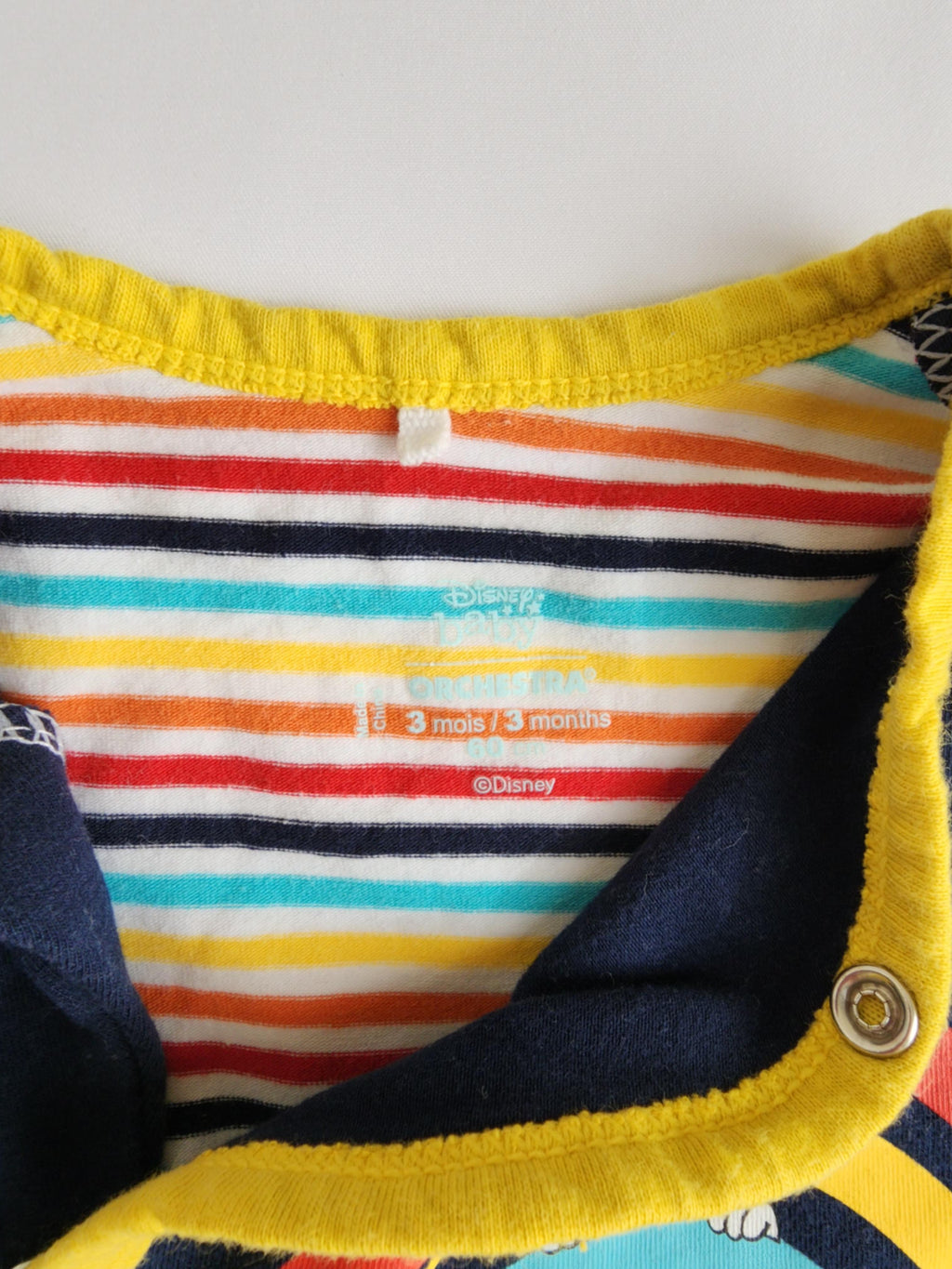 Pyjama coloré Orchestra x Disney Baby – 3 mois – Très bon état