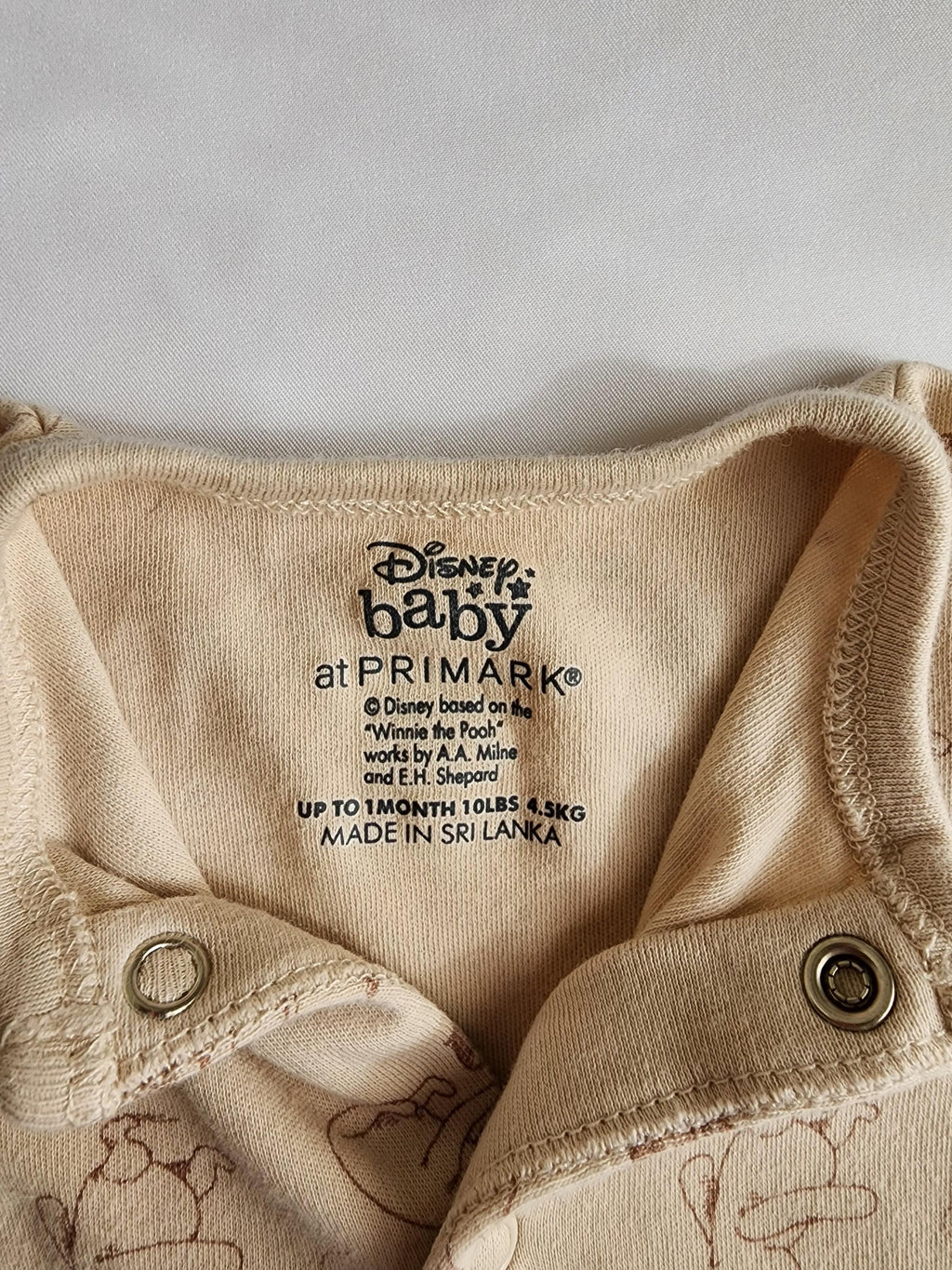 Pyjama Primark x Disney Baby – 0-1 mois – Très bon état