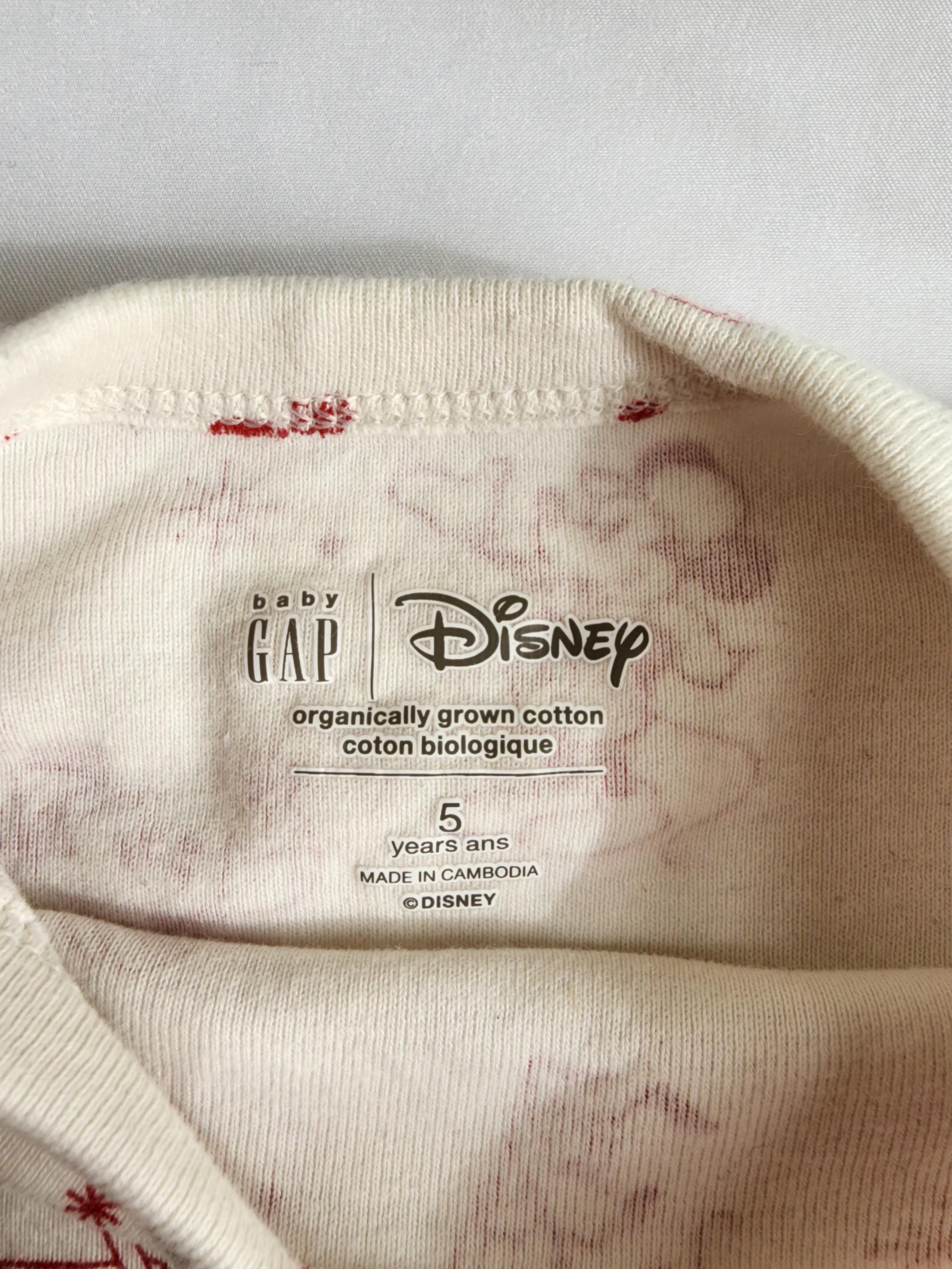 Pull blanc Baby Gap x Disney – Coton bio – 5 ans – Très bon état