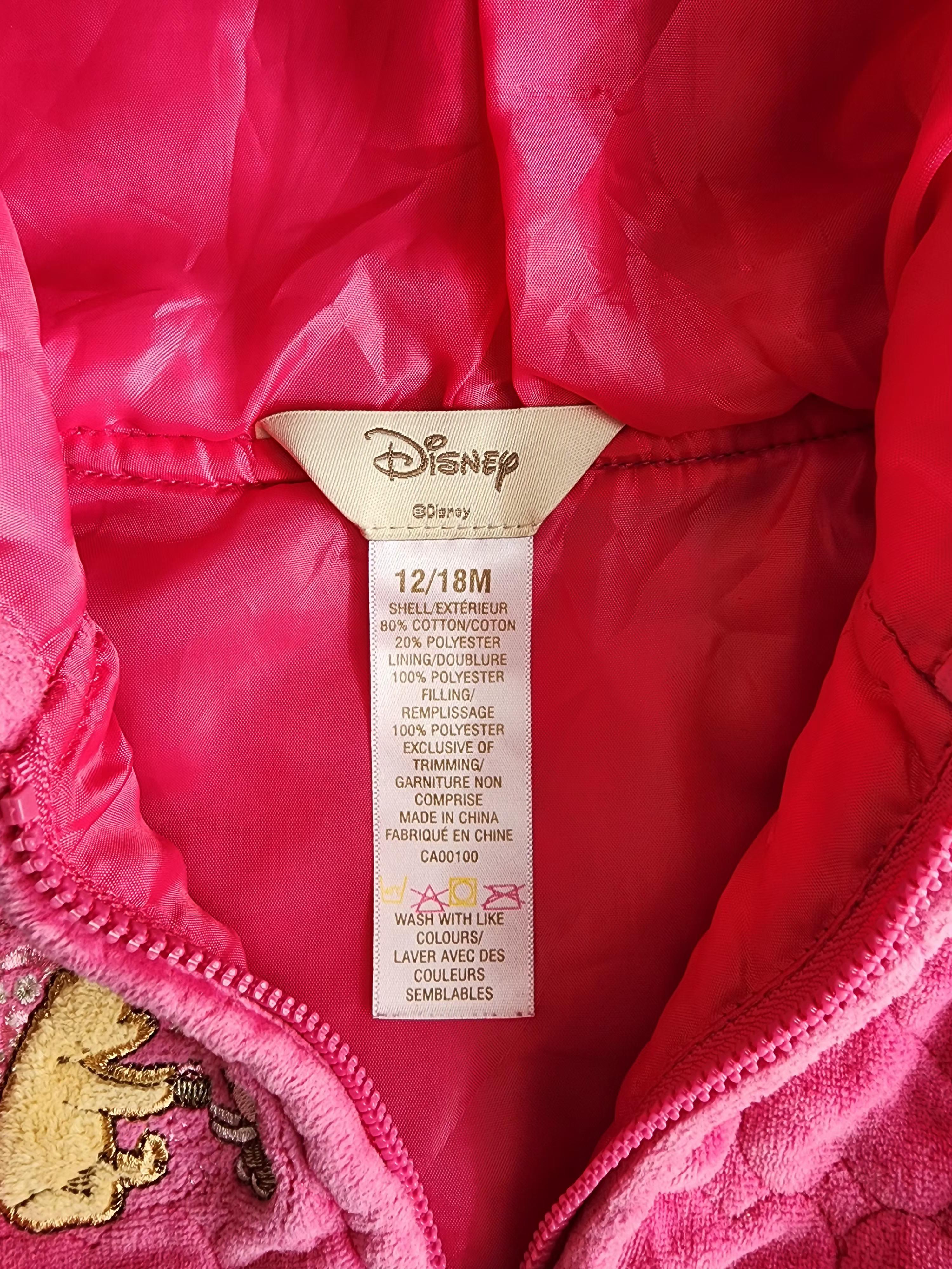 Veste façon robe à capuche Disney x Winnie l’Ourson – 12-18 mois – très bon état