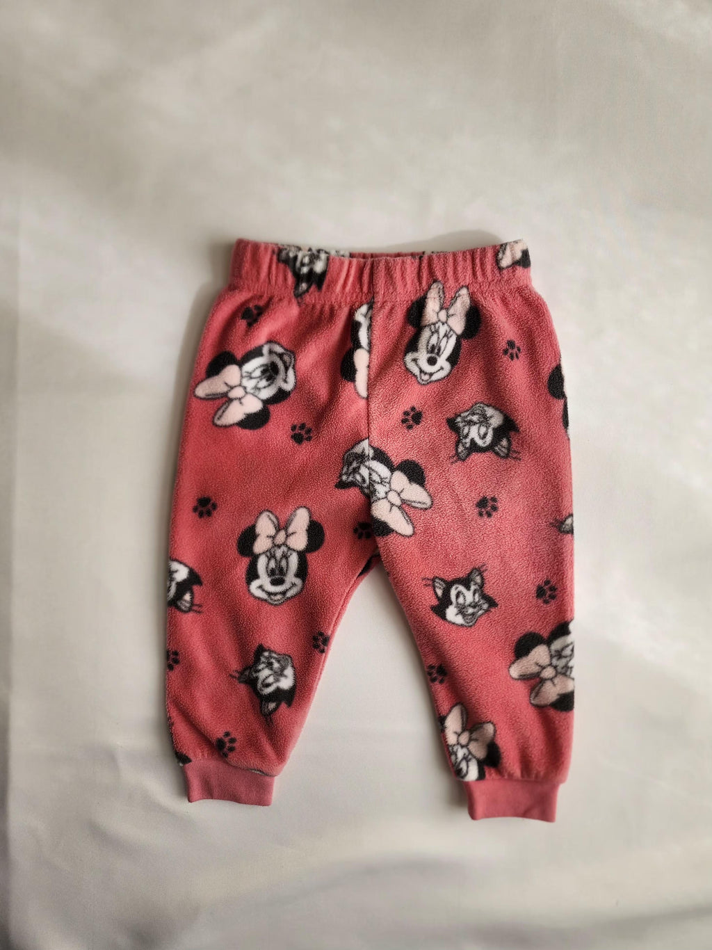 Pantalon polaire Minnie Disney – 6-12 mois – en très bon état