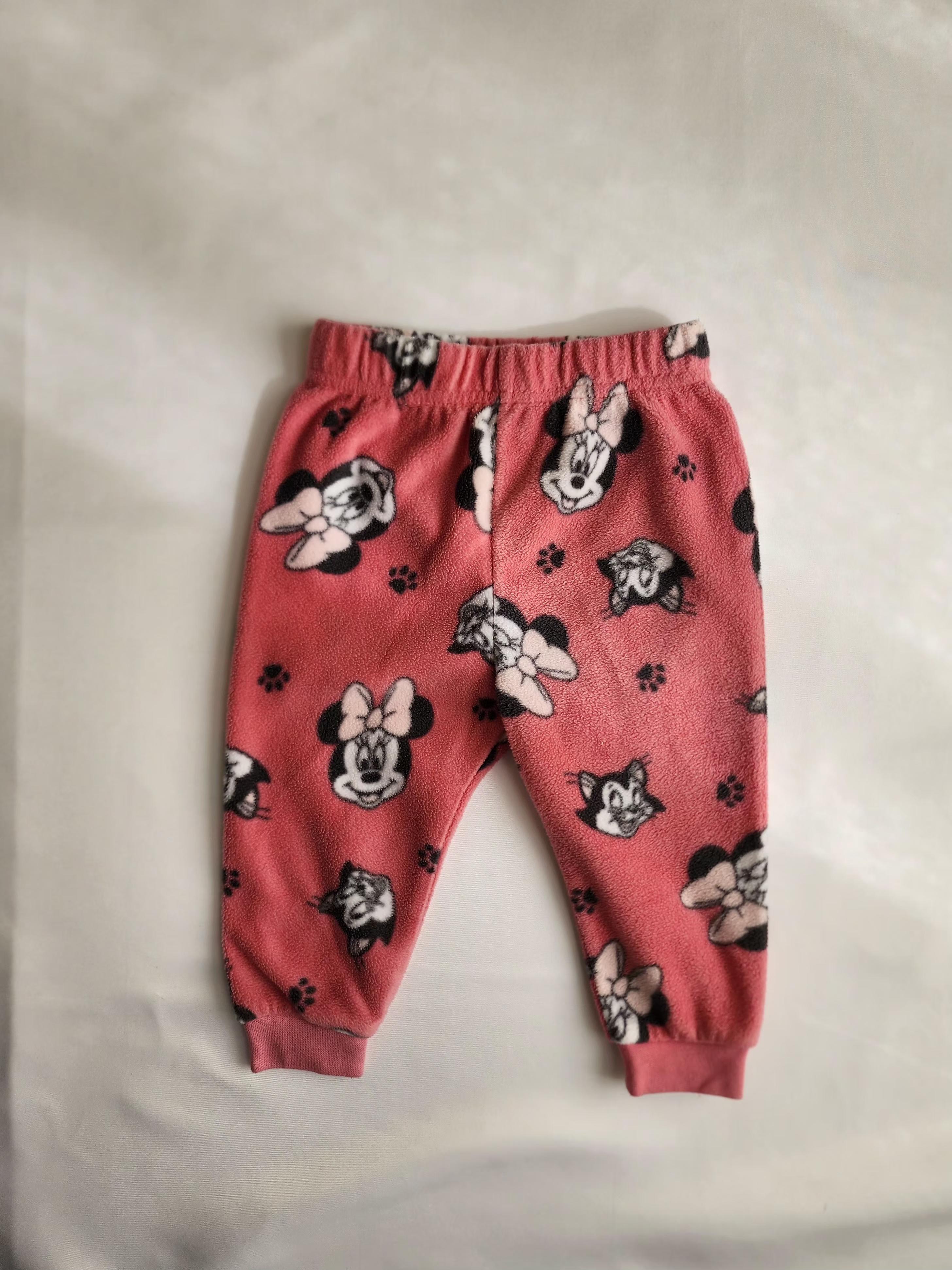 Pantalon polaire Minnie Disney – 6-12 mois – en très bon état