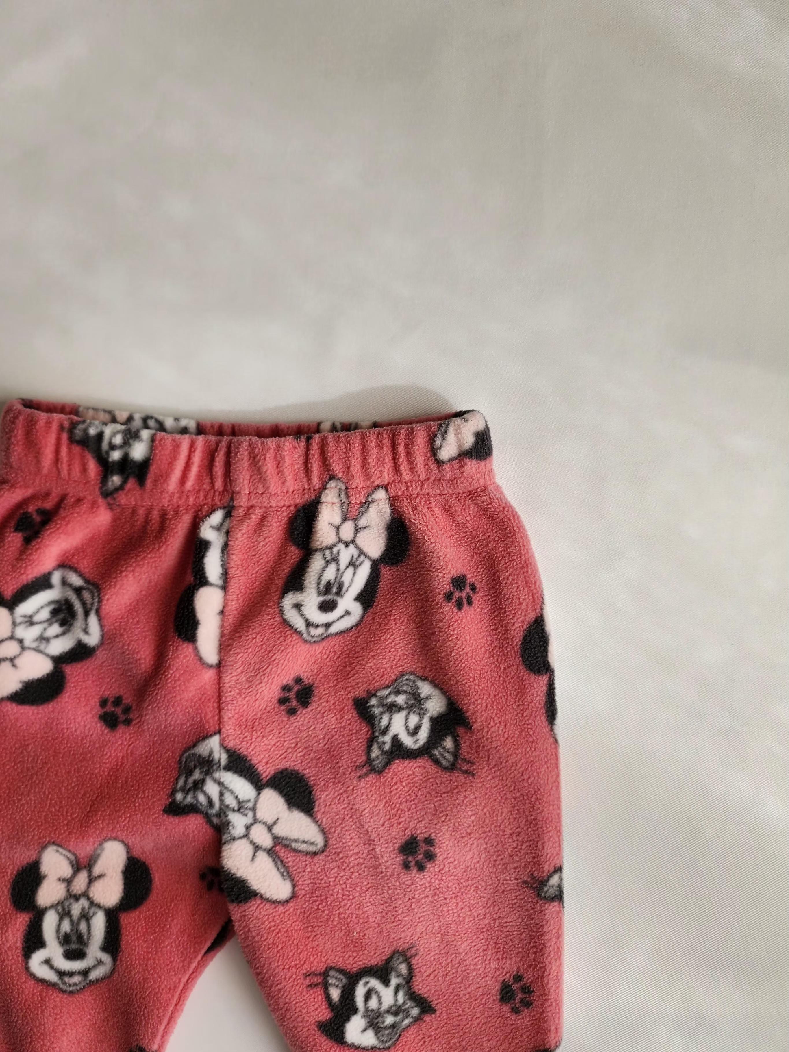 Pantalon polaire Minnie Disney – 6-12 mois – en très bon état