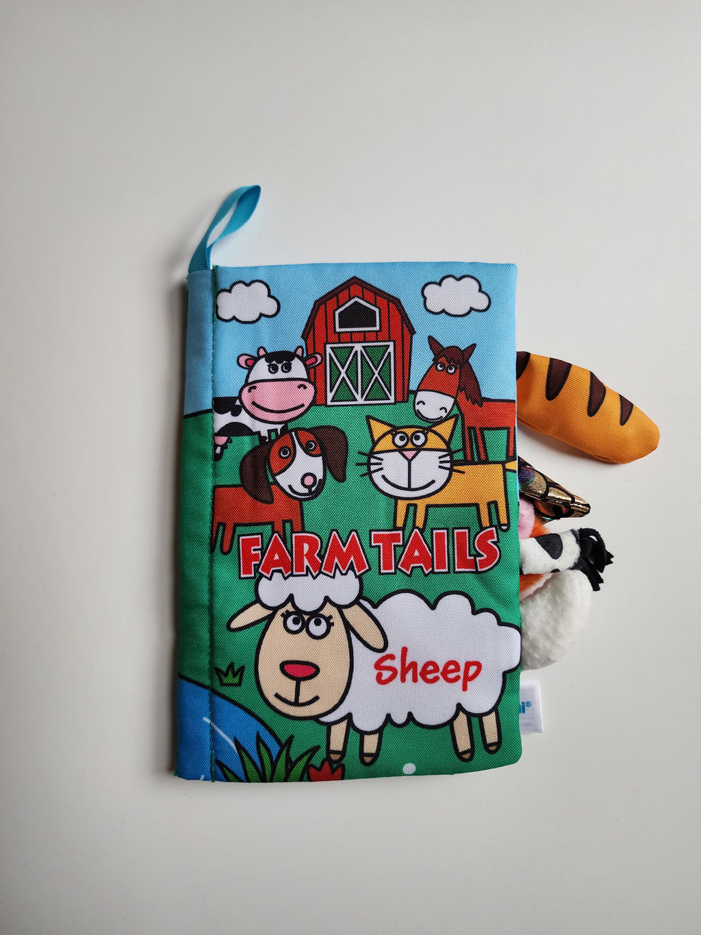 Livre en tissu – Animaux de la ferme – Neuf – Anglais