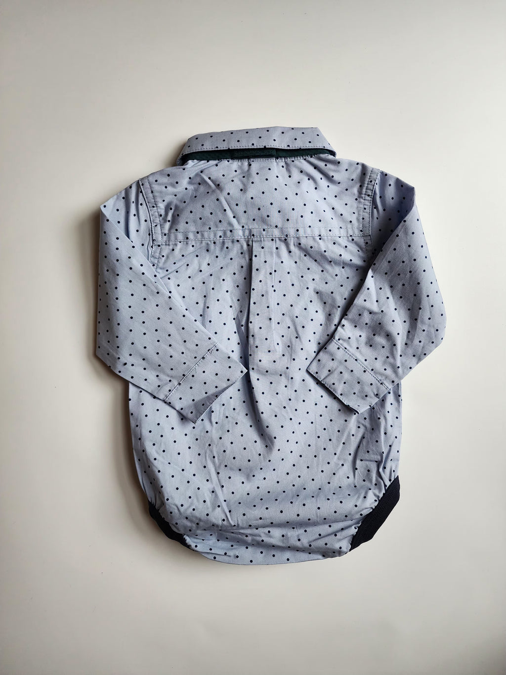 Chemise-body Dopo Dop nœud papillon détachable – 4/6 mois (68 cm) – Très bon état