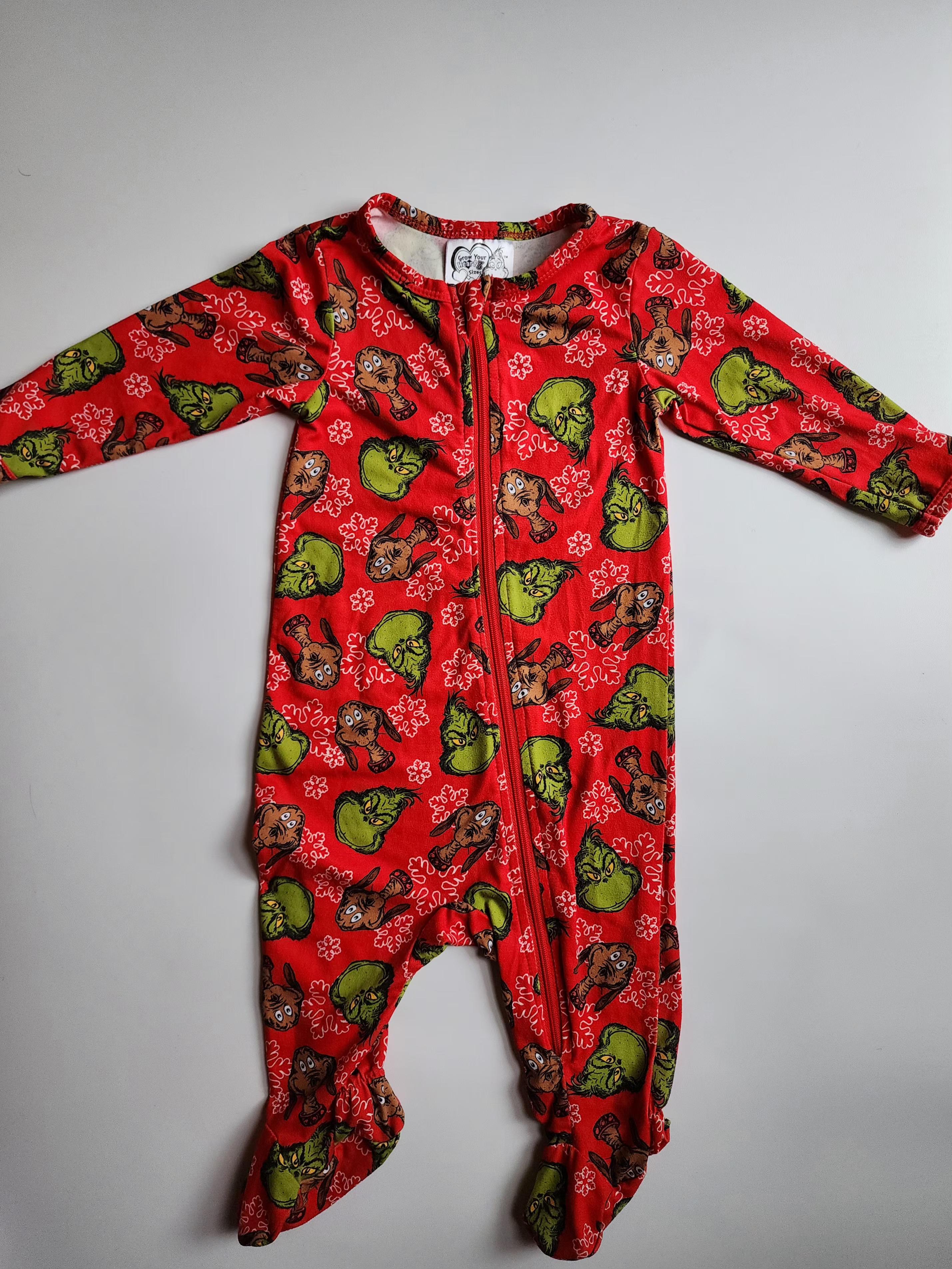 Pyjama Le Grinch – 3‑6 mois – Très bon état