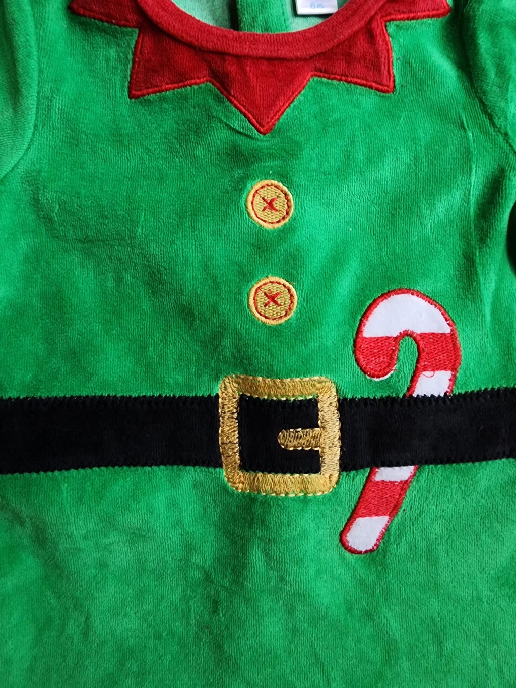 Pyjama velours avec bonnet TEX – 6 mois – Très bon état