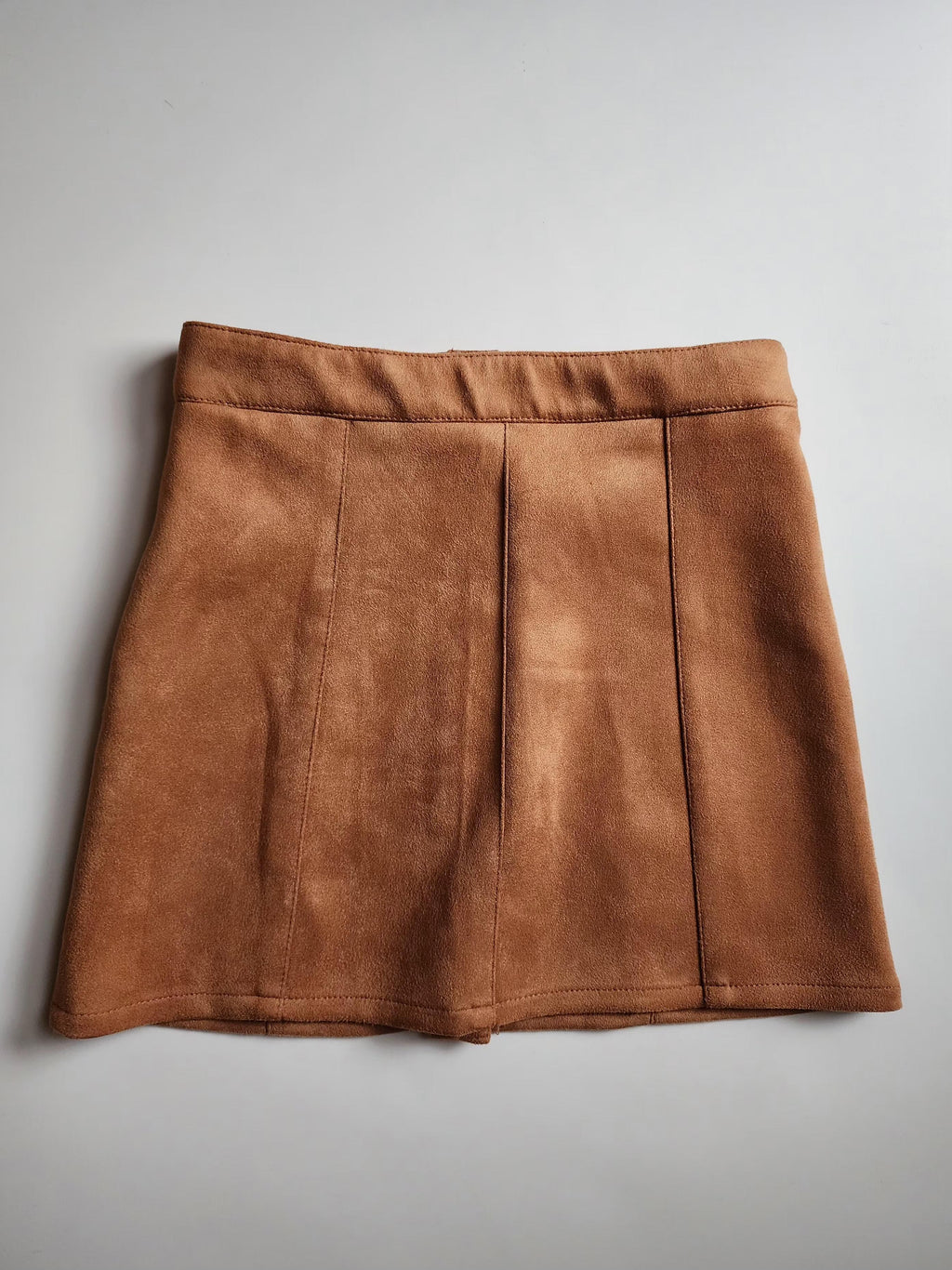 Jupe faux‑suède effet daim – 7 ans – Neuf