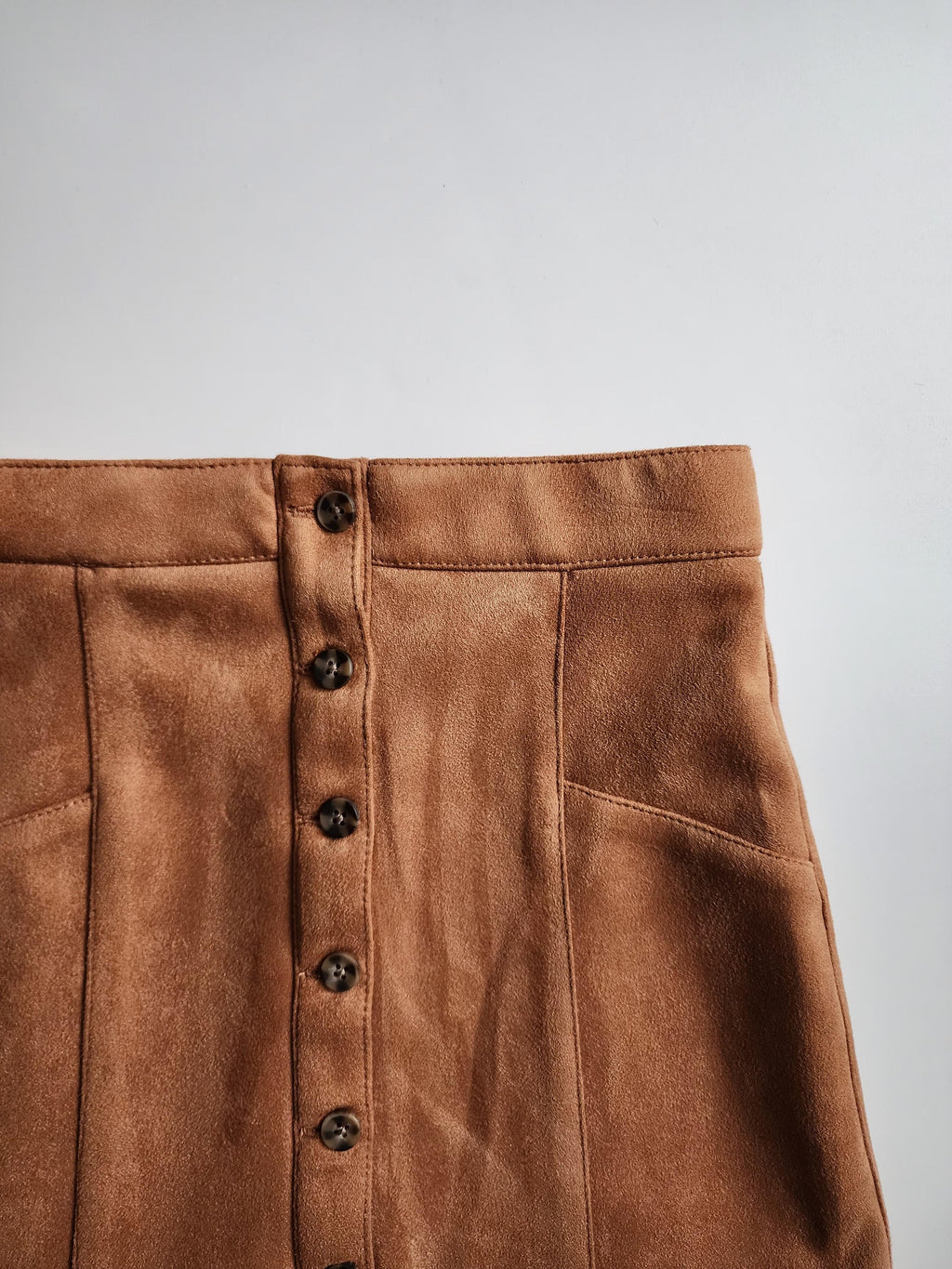 Jupe faux‑suède effet daim – 7 ans – Neuf