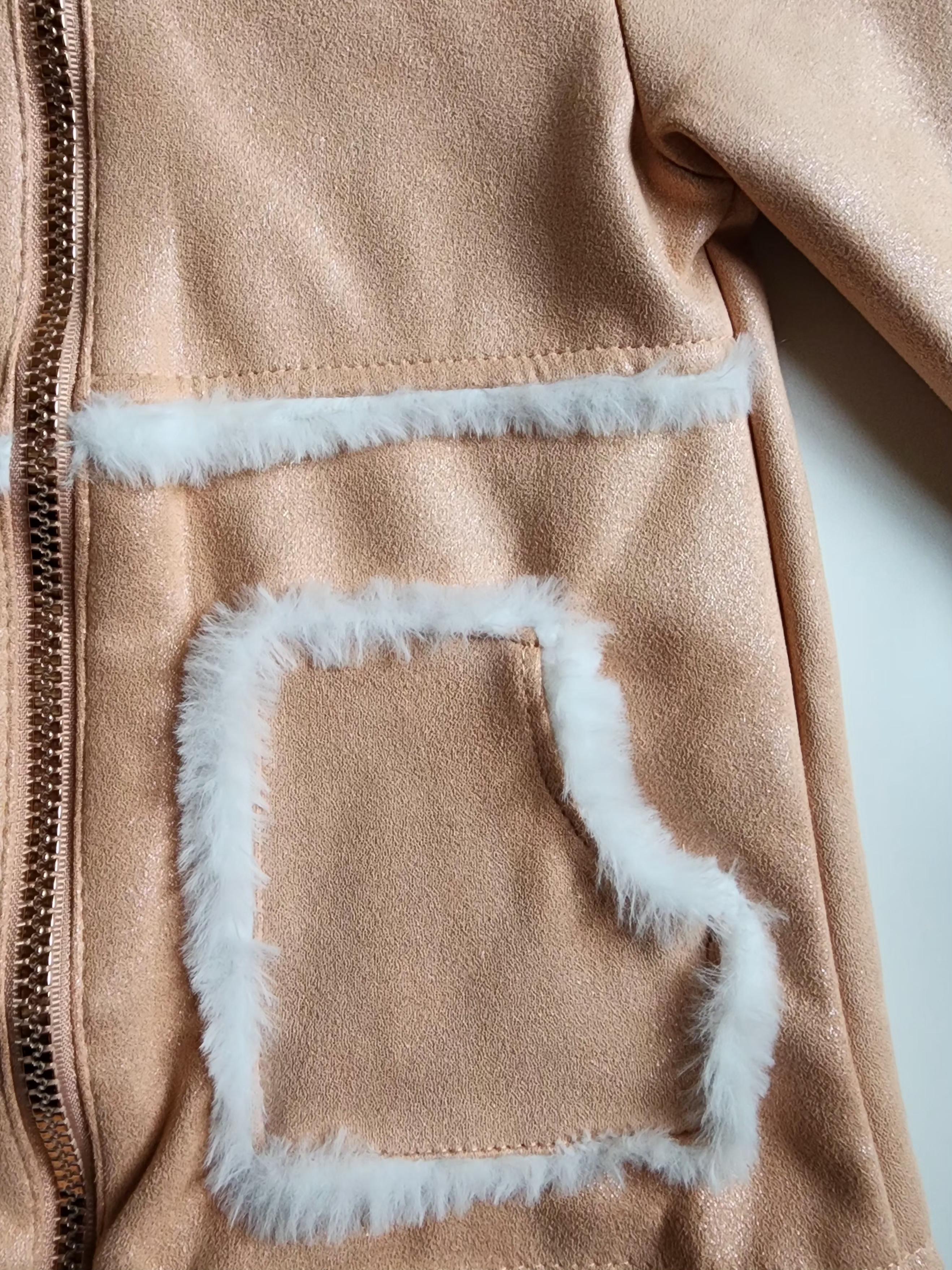 Manteau Little Lass – 2 ans – Rose clair pailleté – Très bon état