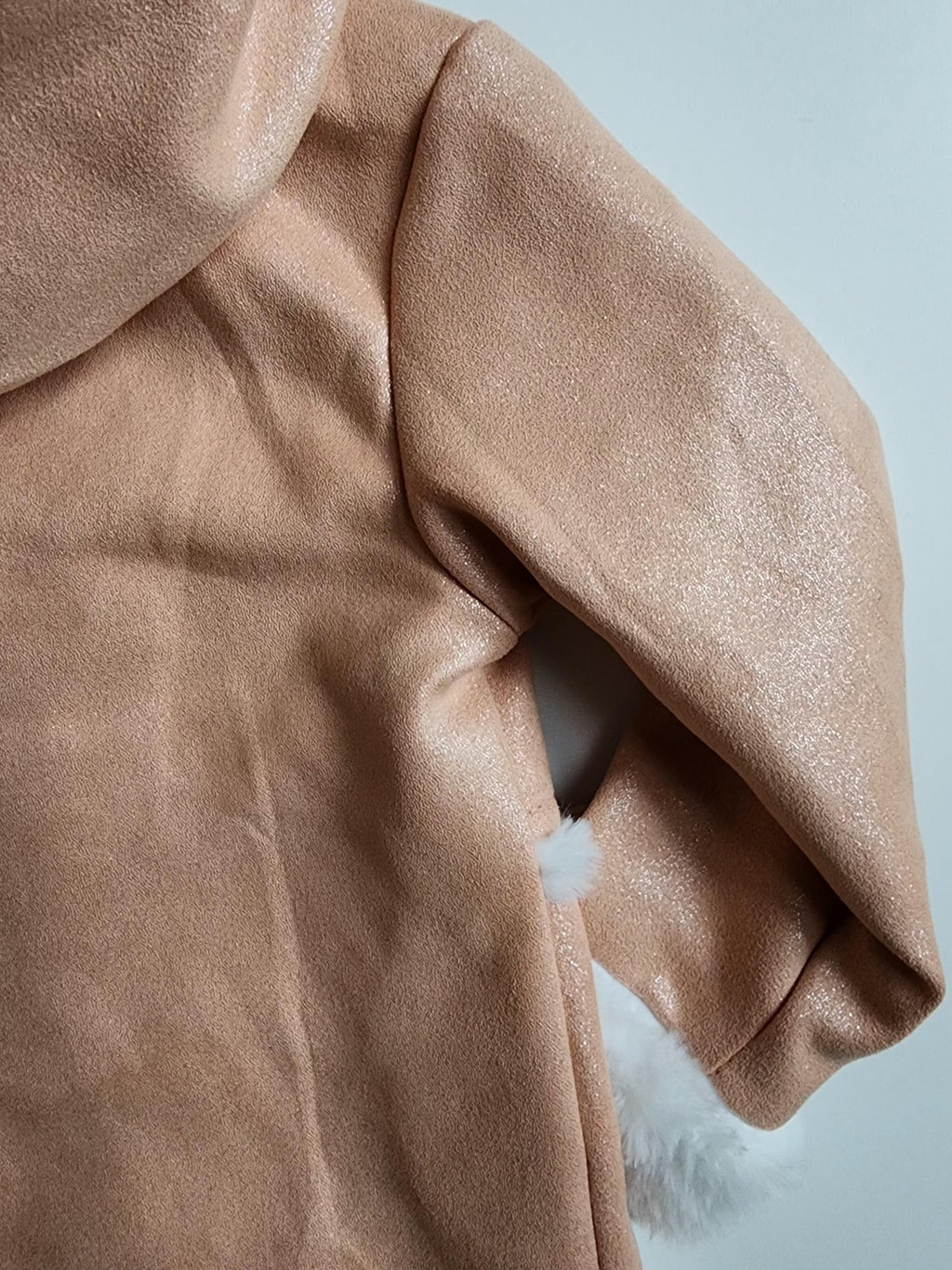 Manteau Little Lass – 2 ans – Rose clair pailleté – Très bon état