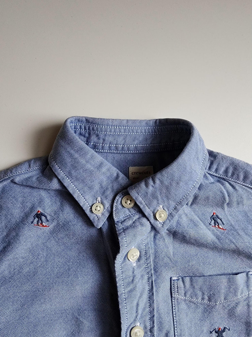 Chemise Crewcuts 100% coton – 3 ans – Motifs skieurs – Très bon état