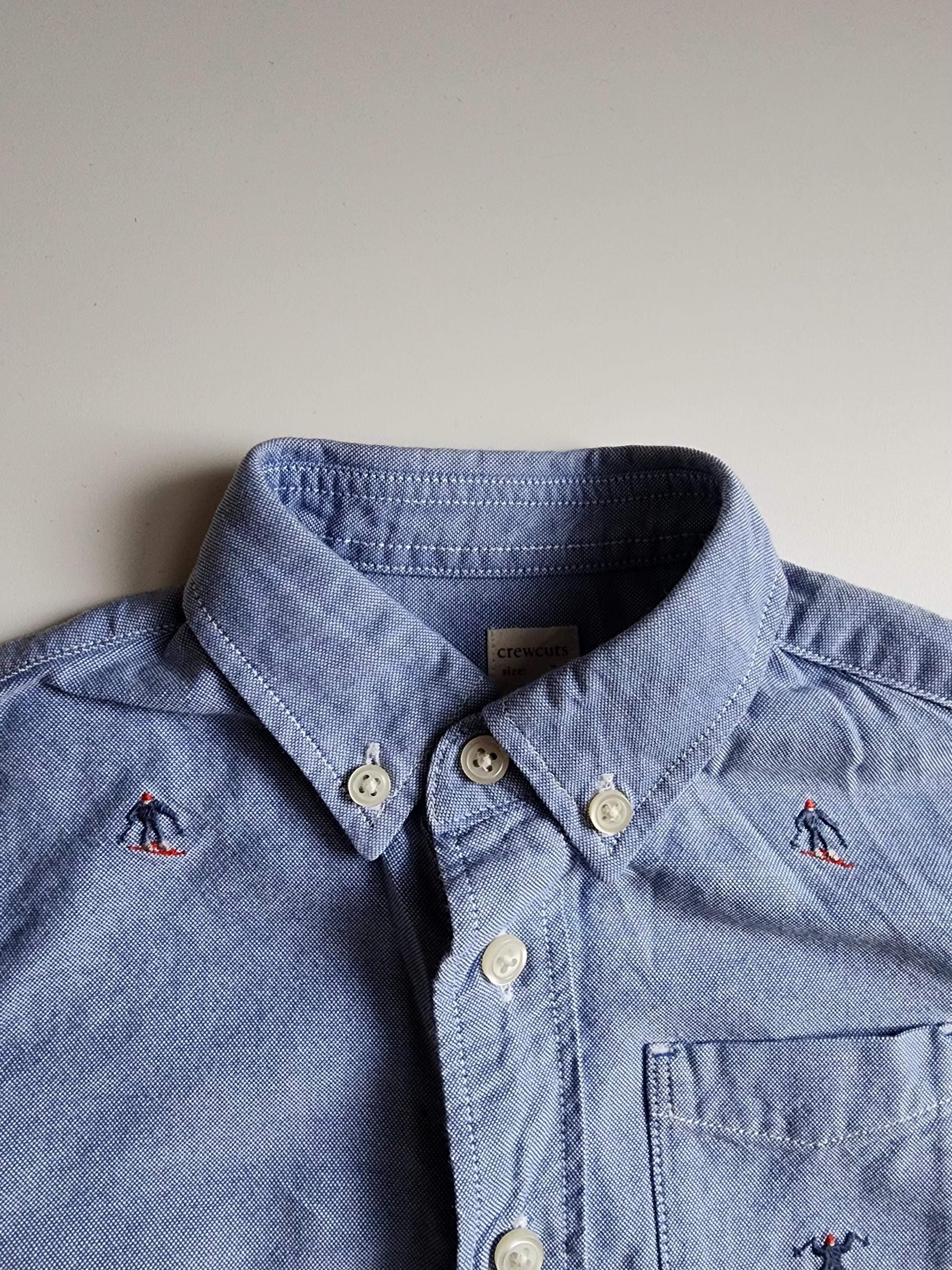 Chemise Crewcuts 100% coton – 3 ans – Motifs skieurs – Très bon état