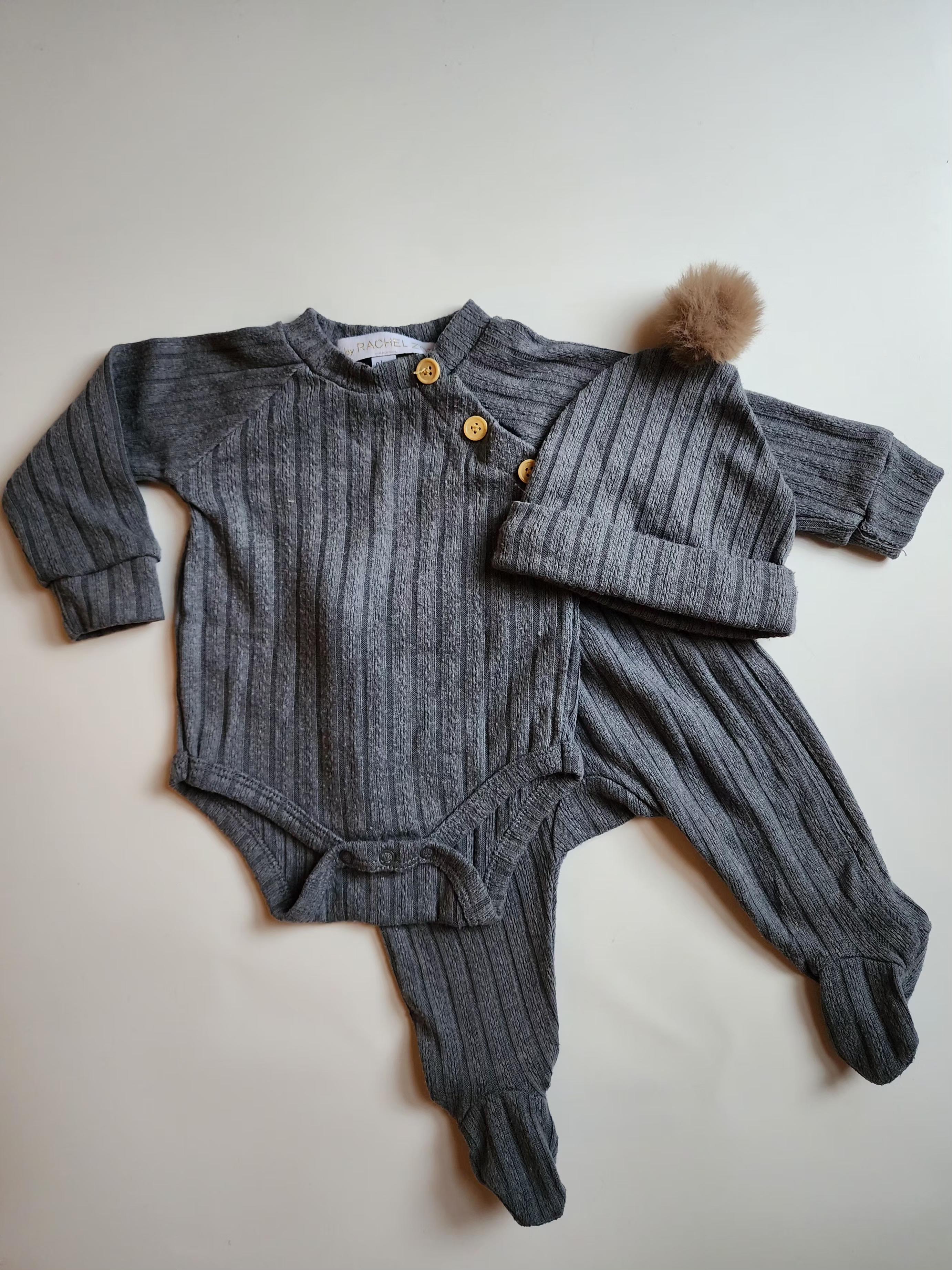 Rachel Zoe – Ensemble 3 pièces  – 0-3 mois – Très bon état