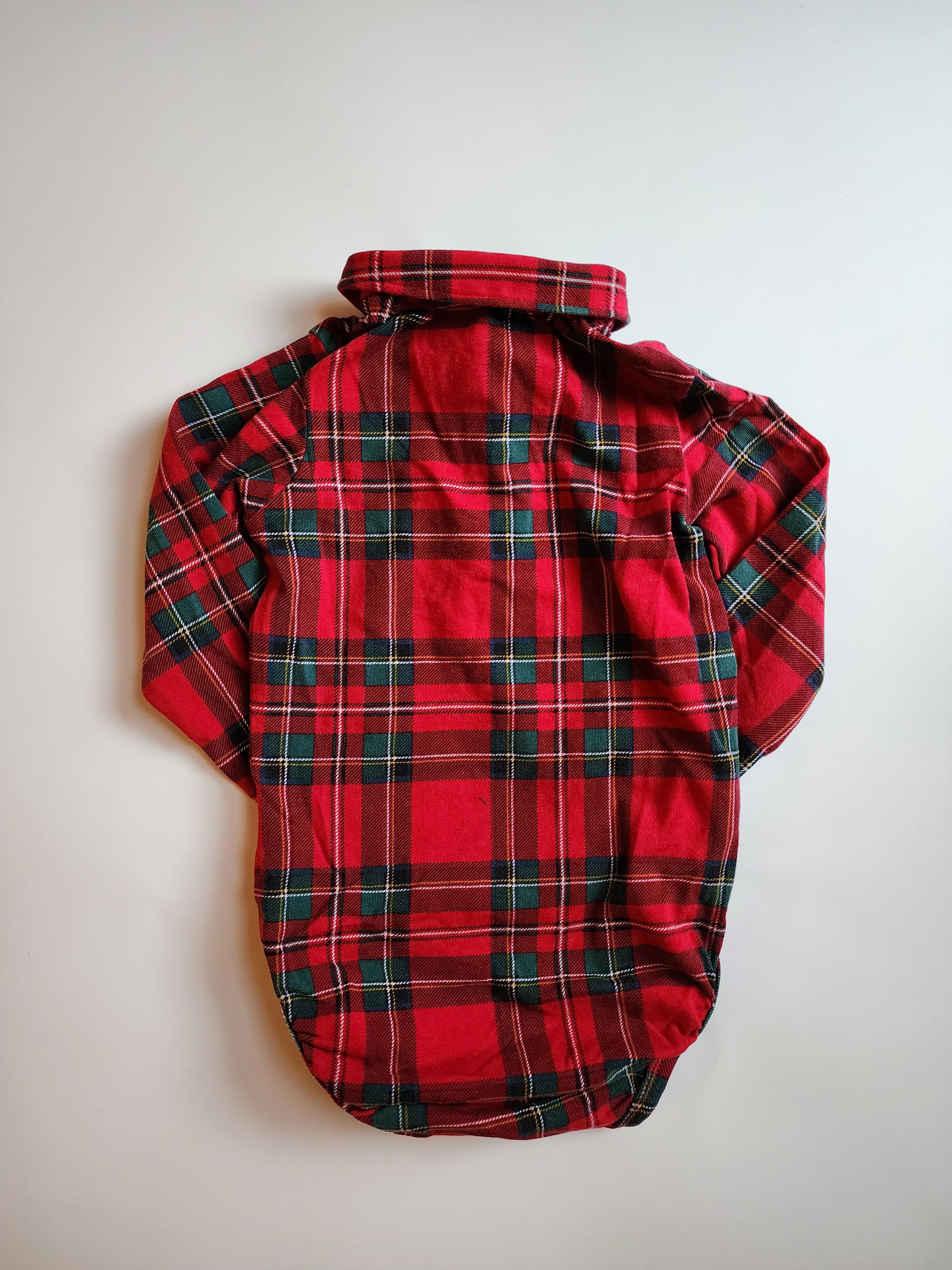 Chemise‑body H&M – 6‑9 mois – Coton organique – Très bon état