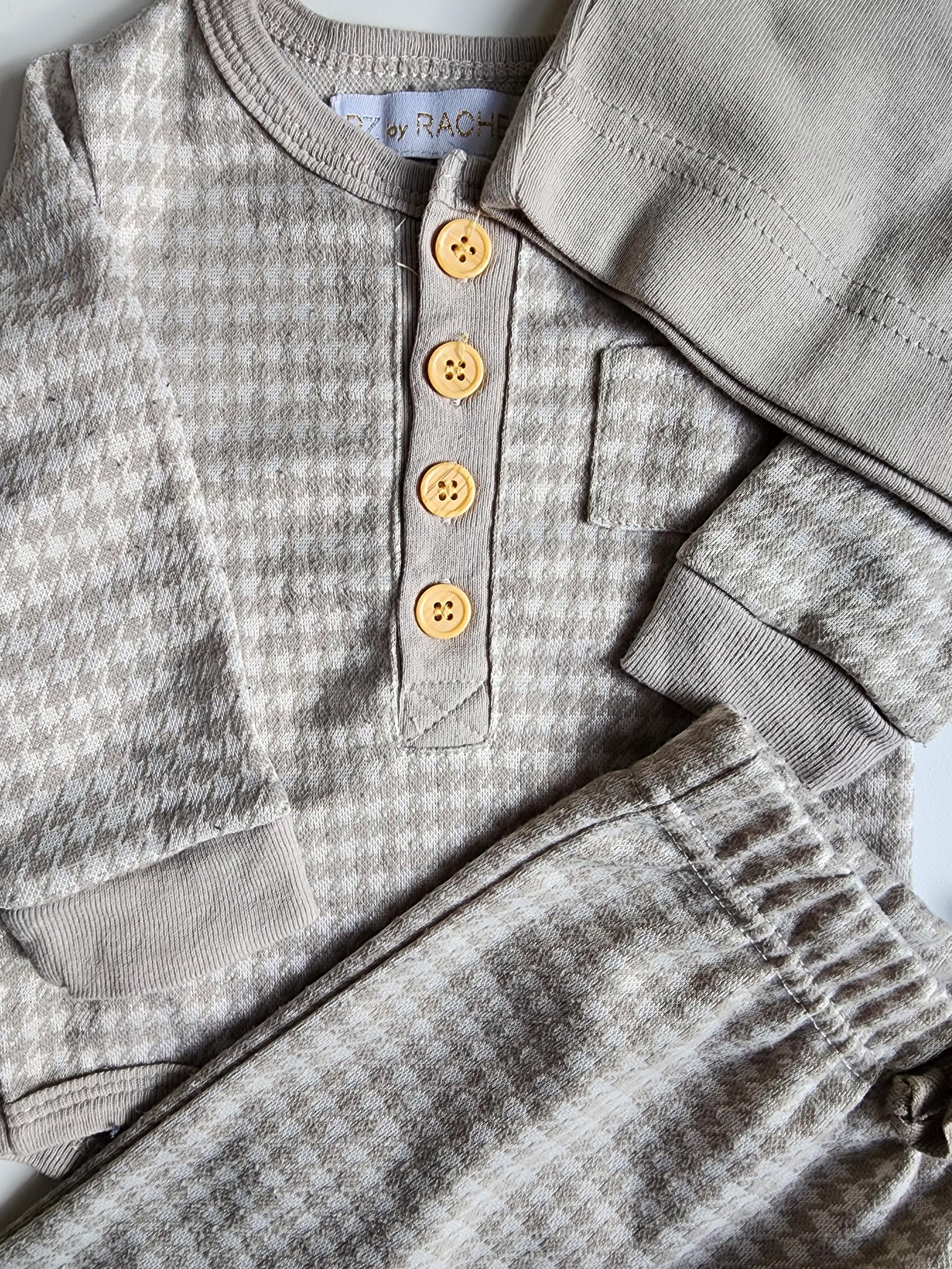 Ensemble 3 pièces Rachel Zoe – 0–3 mois – Bon état