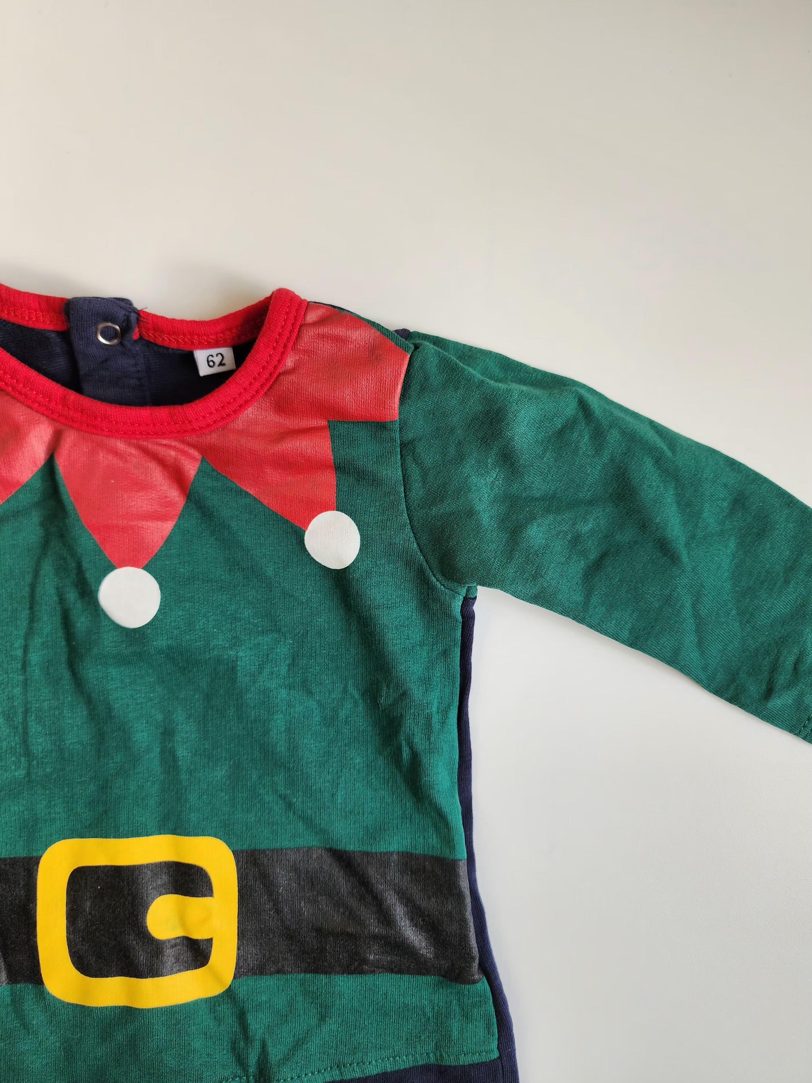 Pyjama de Noël – Comme neuf – (62 cm) 0–3 mois – 100 % coton