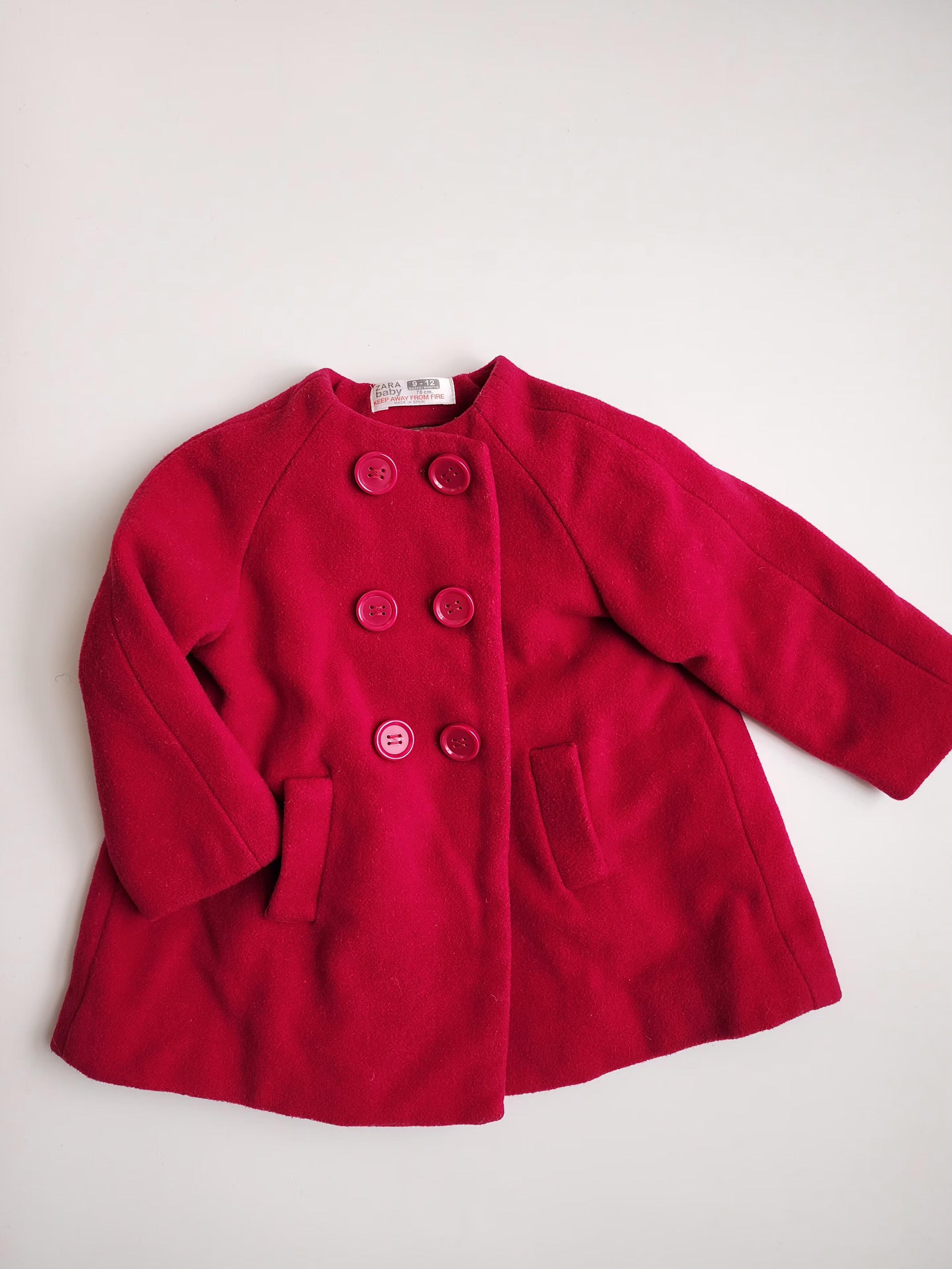 Manteau vintage Zara Baby – 9/12 mois – 80% laine – Très bon état