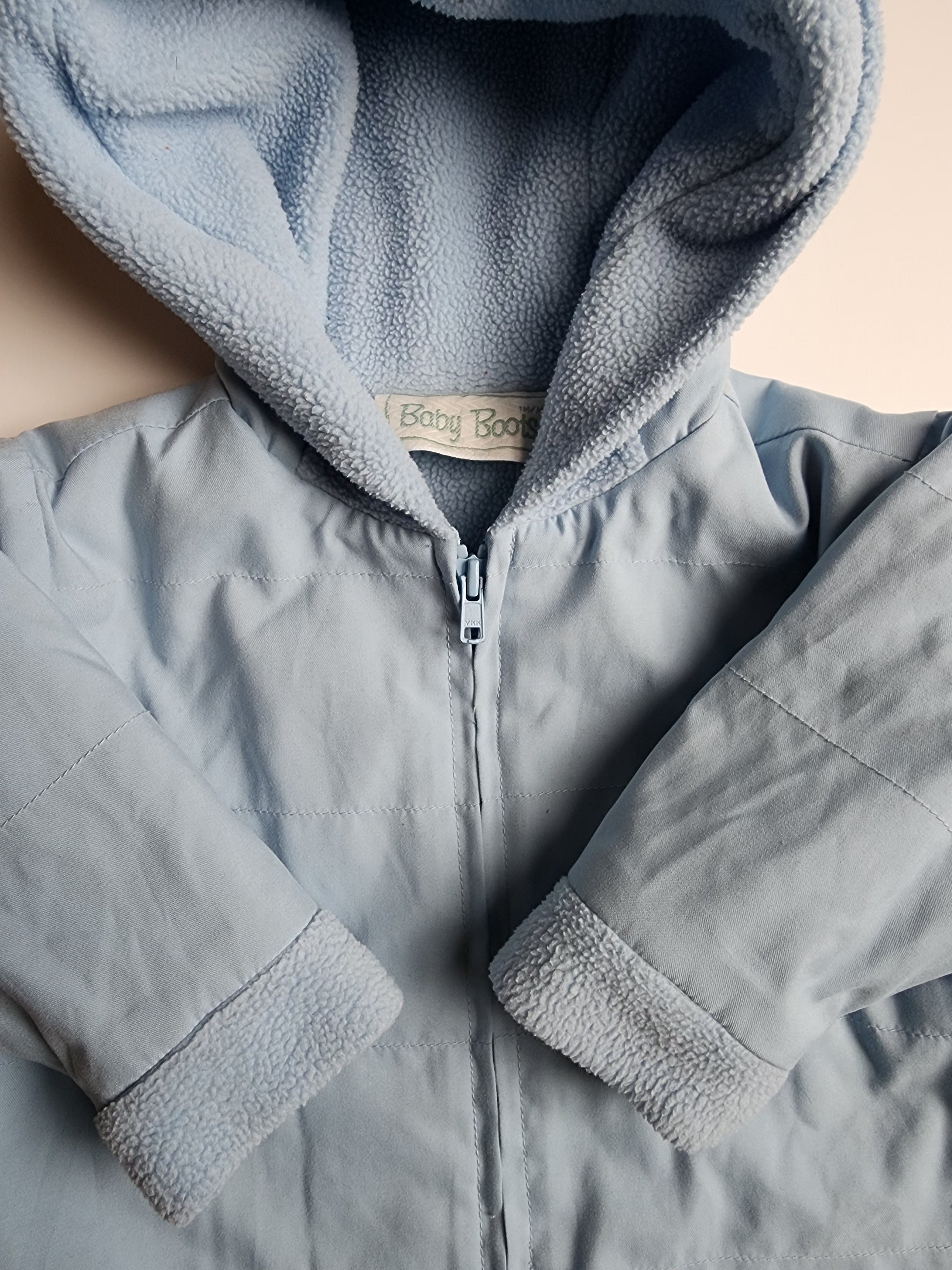 Blouson coupe-vent polaire – Bleu clair – 6 mois – Très bon état