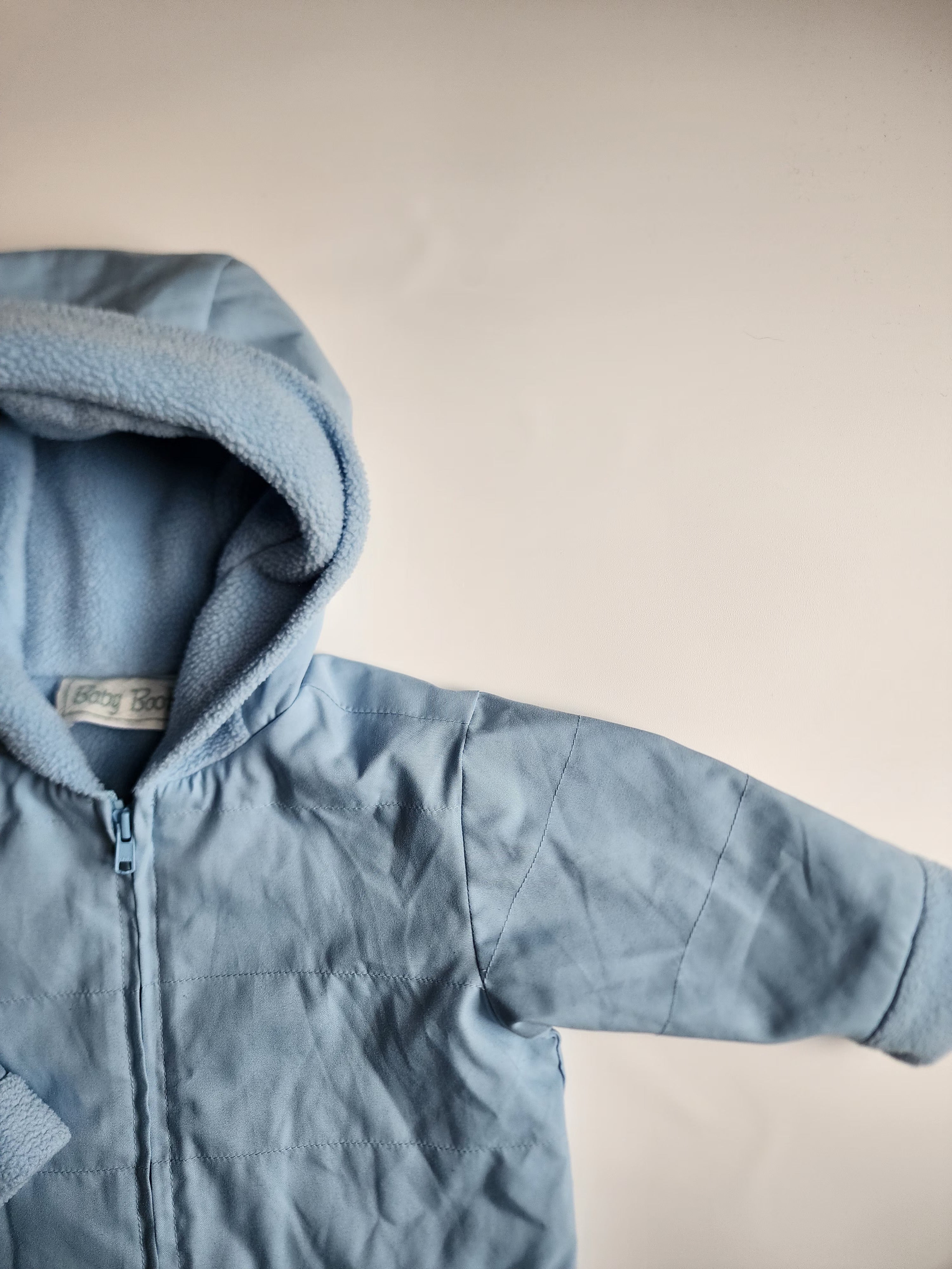Blouson coupe-vent polaire – Bleu clair – 6 mois – Très bon état