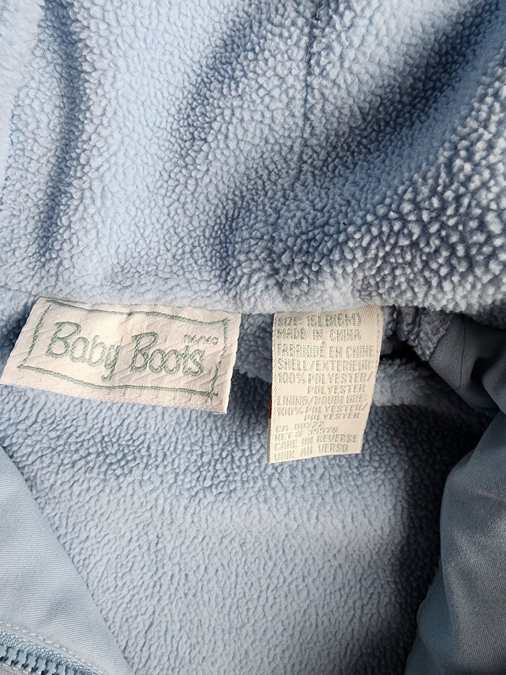 Blouson coupe-vent polaire – Bleu clair – 6 mois – Très bon état