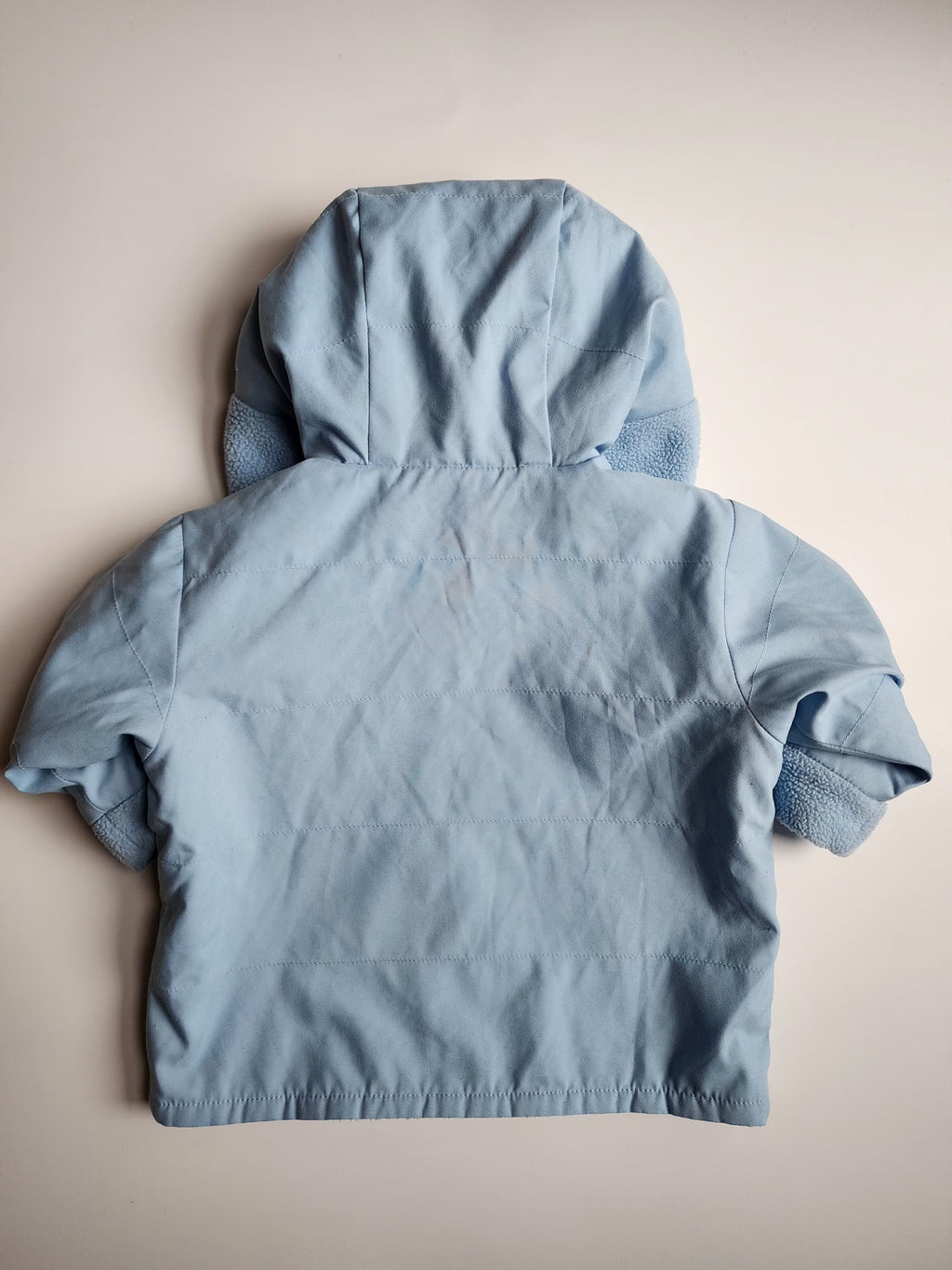 Blouson coupe-vent polaire – Bleu clair – 6 mois – Très bon état