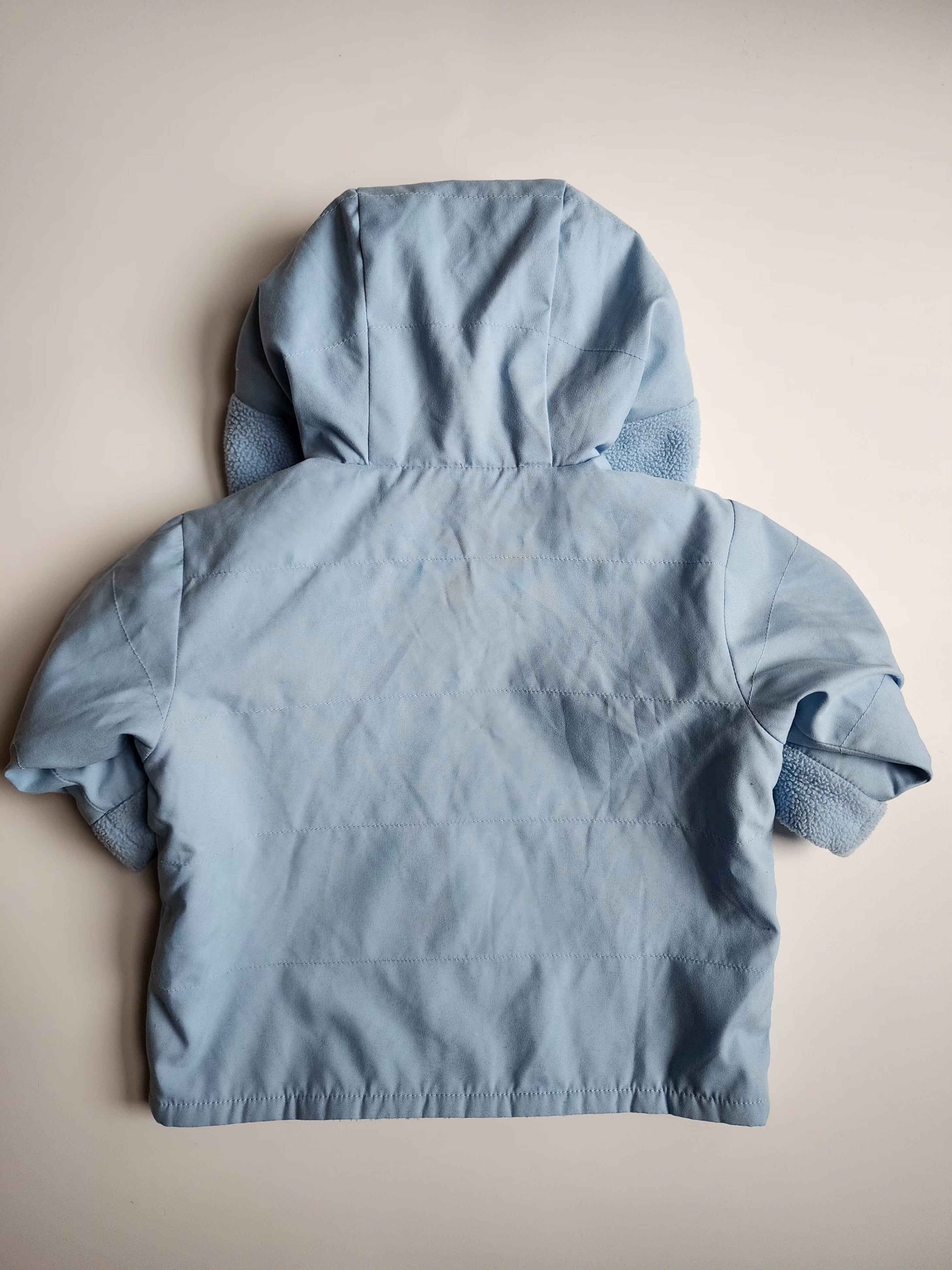 Blouson coupe-vent polaire – Bleu clair – 6 mois – Très bon état