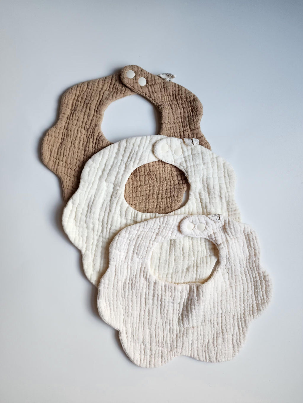 Lot de 3 bavoirs – 100 % coton muslin – Très bon état