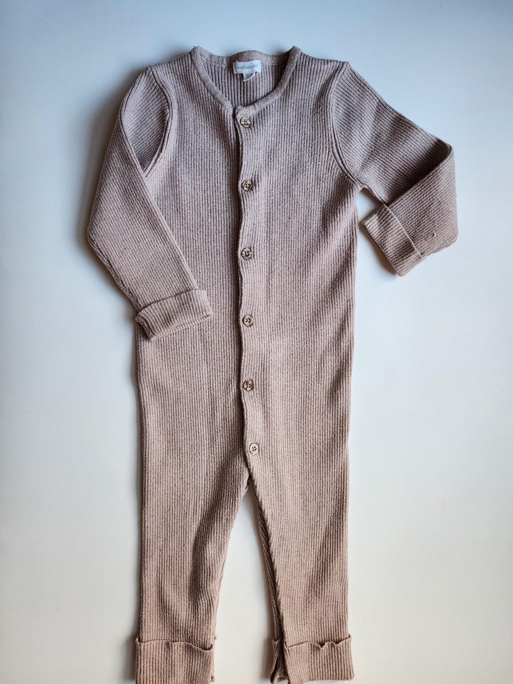 Combinaison tricot Vertbaudet – 18 mois – Marron clair – Bon état