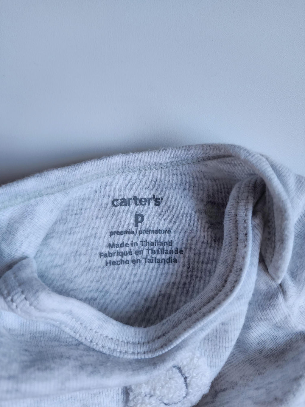 Gigoteuse prématuré Carter's – Grise – Très bon état
