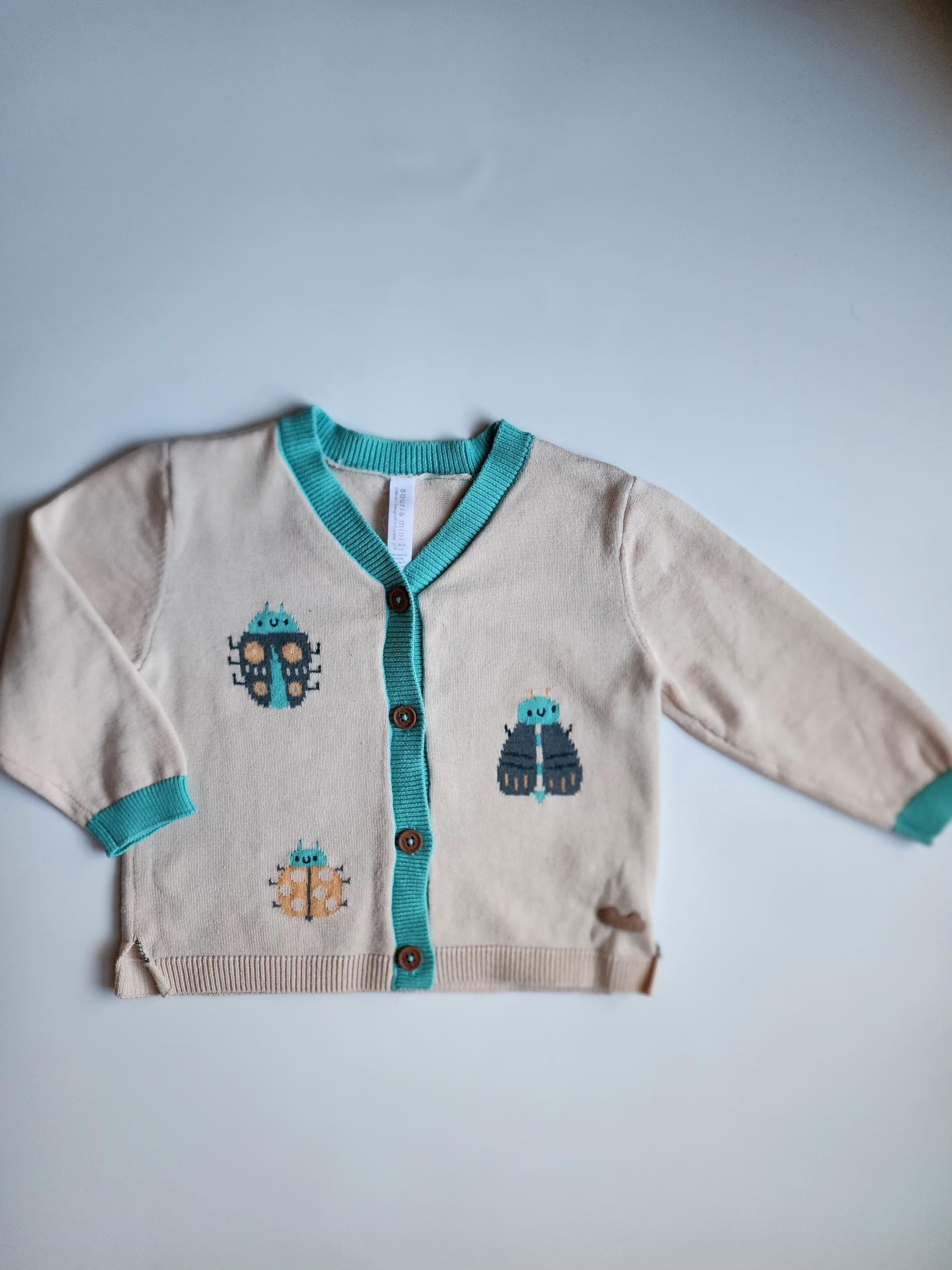 Gilet Souris Mini – 12-18 mois – 100% coton – Très bon état