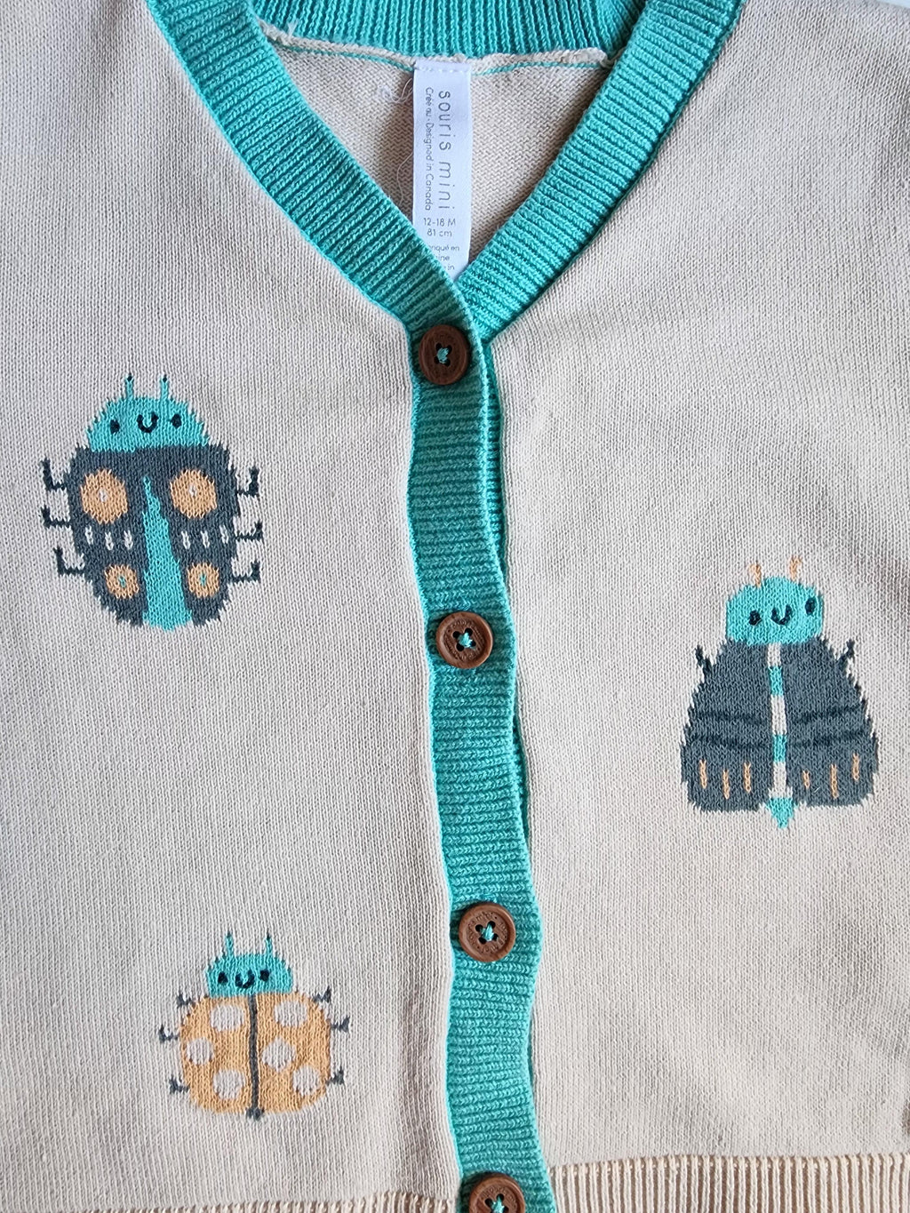 Gilet Souris Mini – 12-18 mois – 100% coton – Très bon état