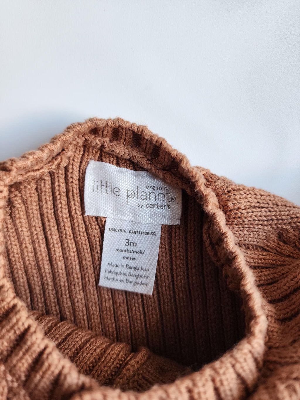 Body tricot Carter's – 3 mois – 100% coton bio – Très bon état