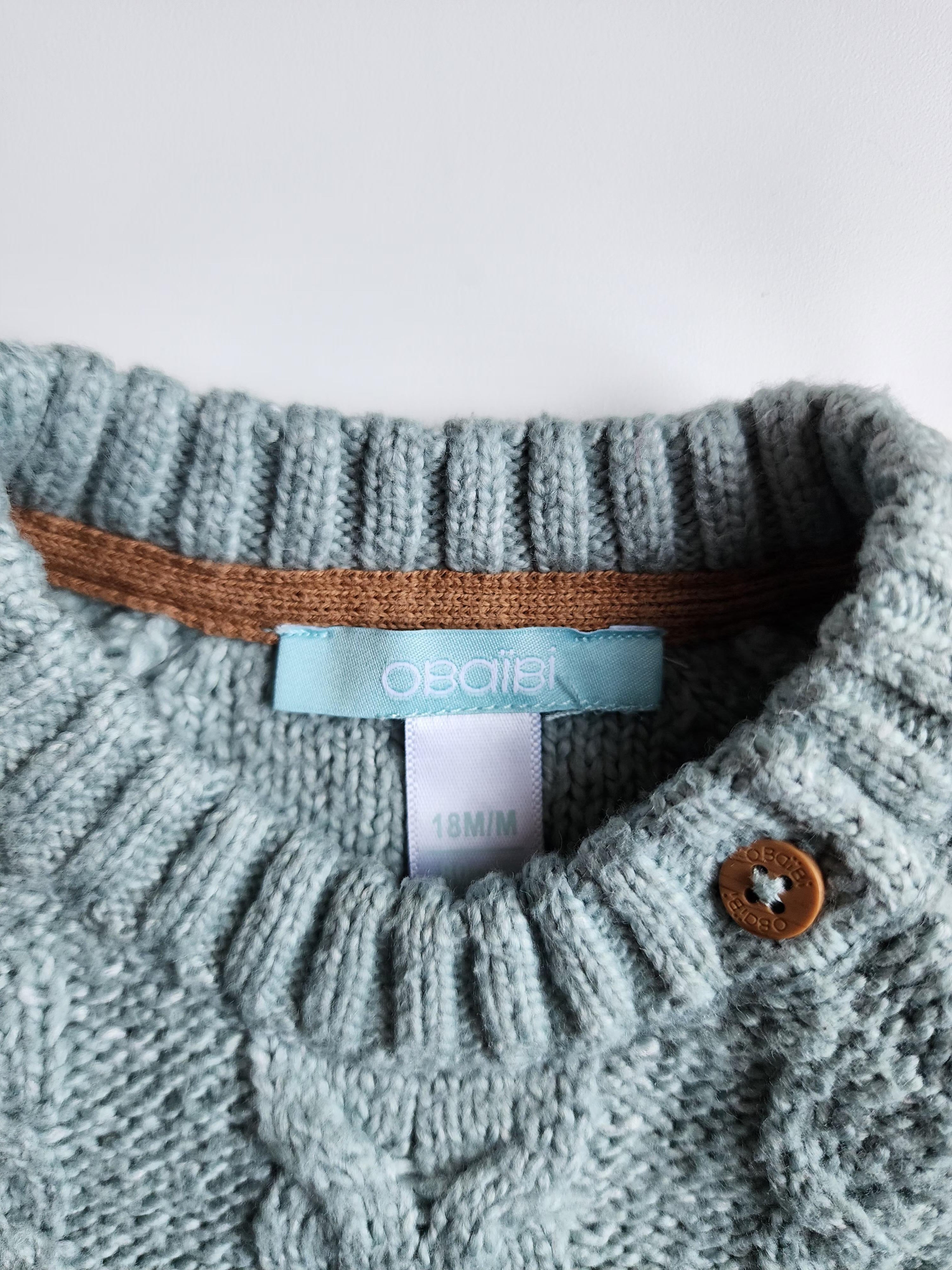 Pull tricot Obaïbi – 18 mois – Très bon état