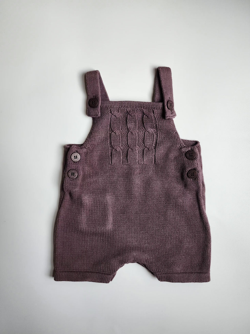 Salopette tricot Coudémail – 1 mois – Marron – Très bon état