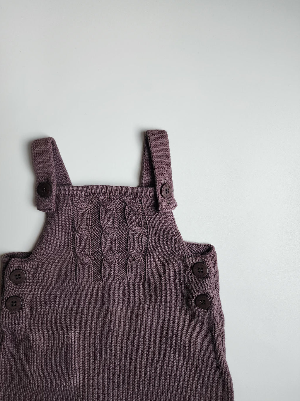 Salopette tricot Coudémail – 1 mois – Marron – Très bon état