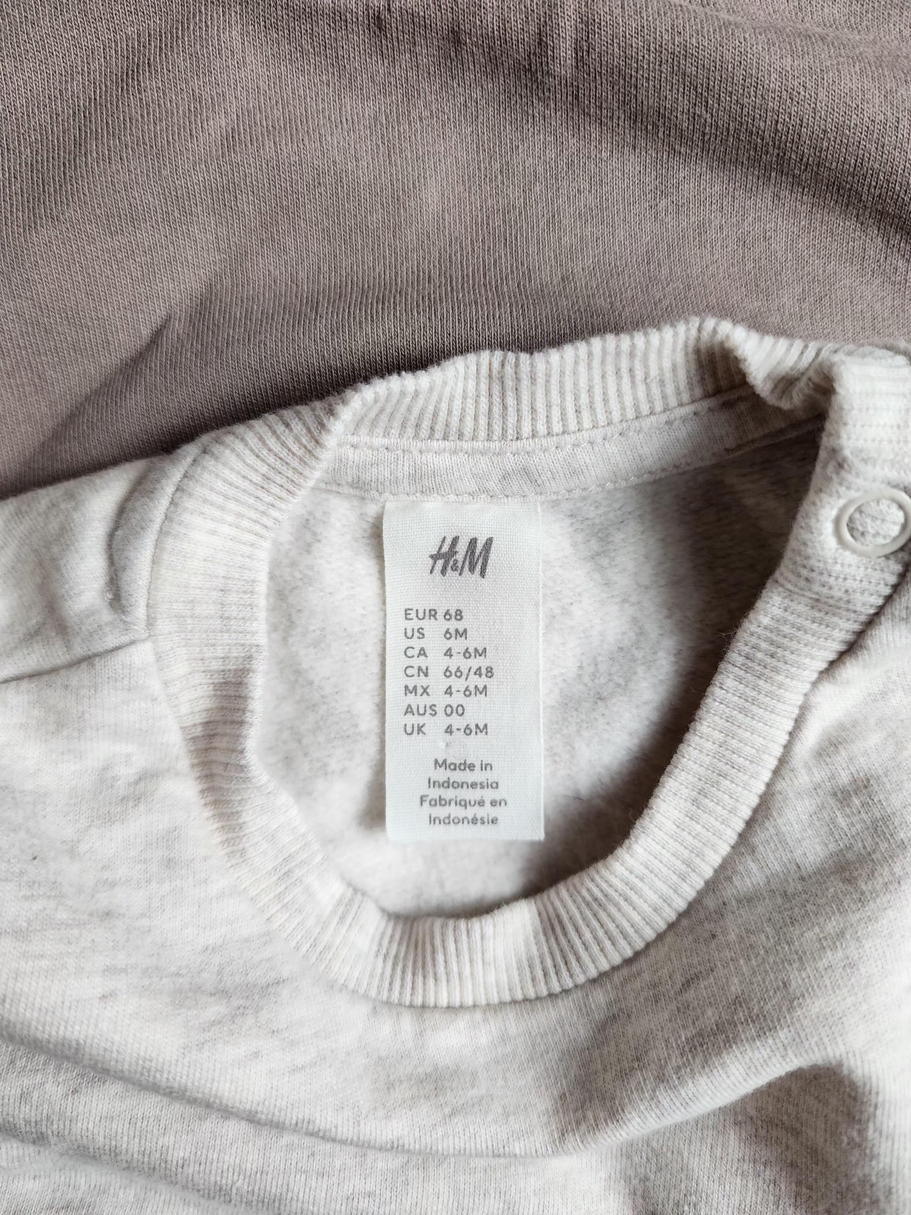 Lot de 2 sweats H&M – 4-6 mois – Très bon état