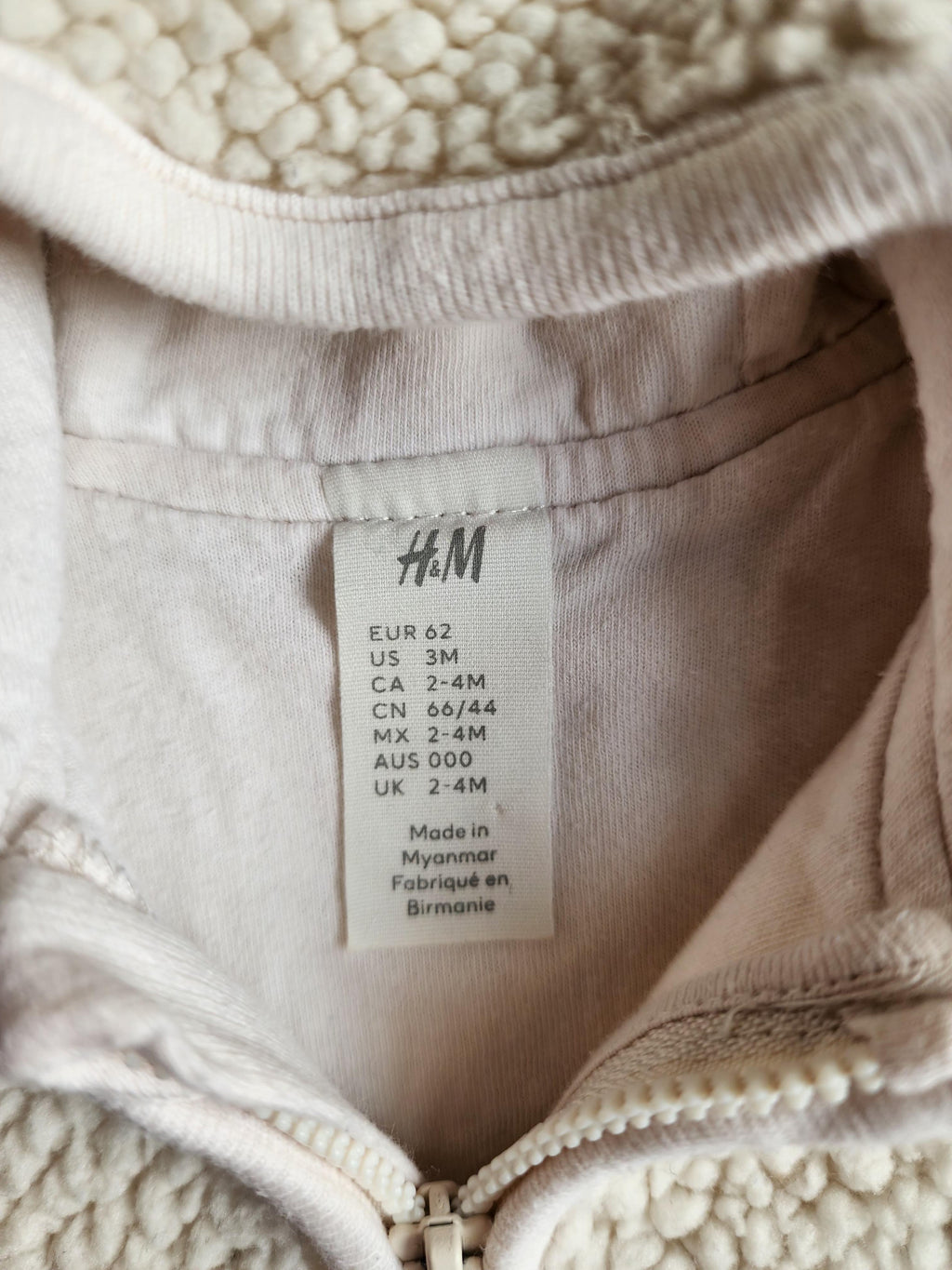 Ensemble H&M – 2-4 mois – Polaire chaud – Très bon état