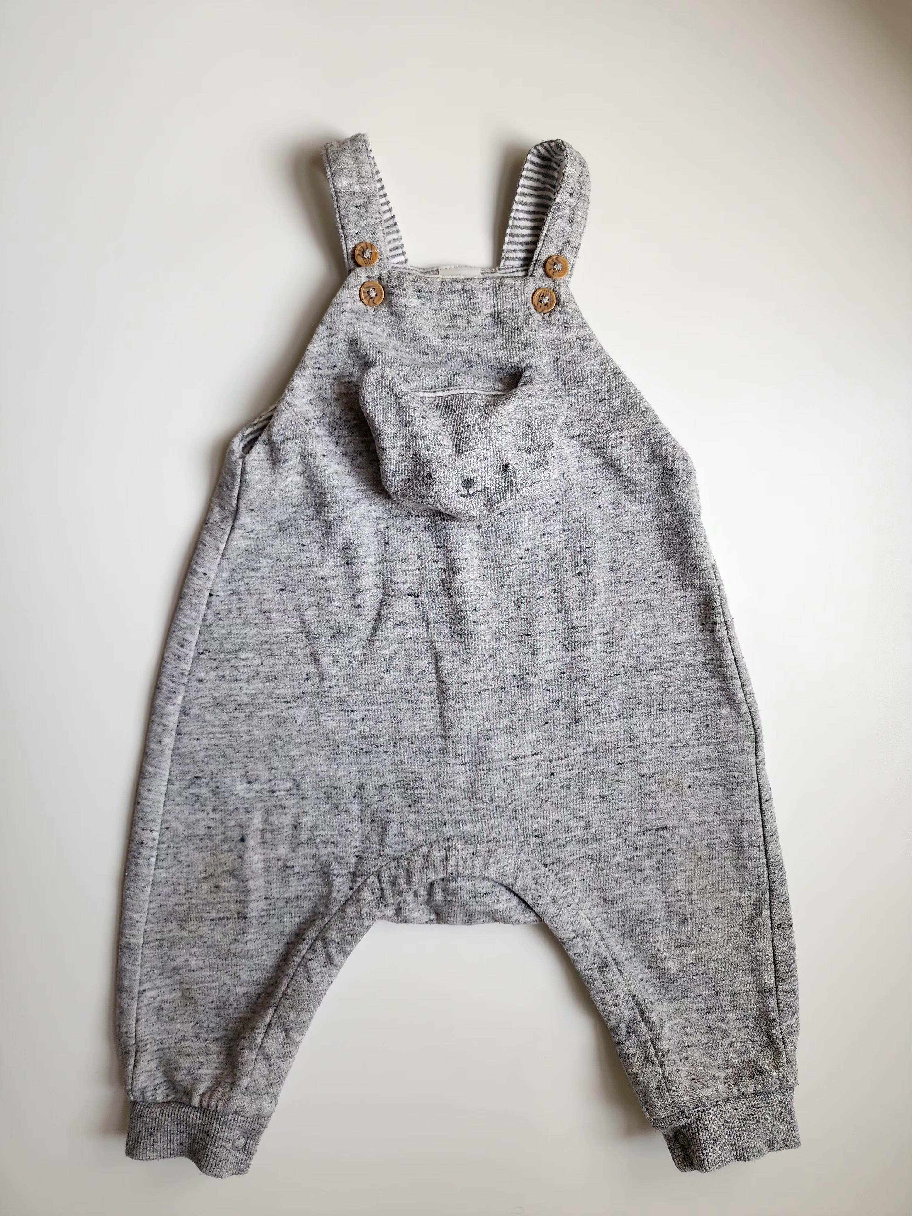 Salopette H&M – 6-9 mois – Grise – Très bon état