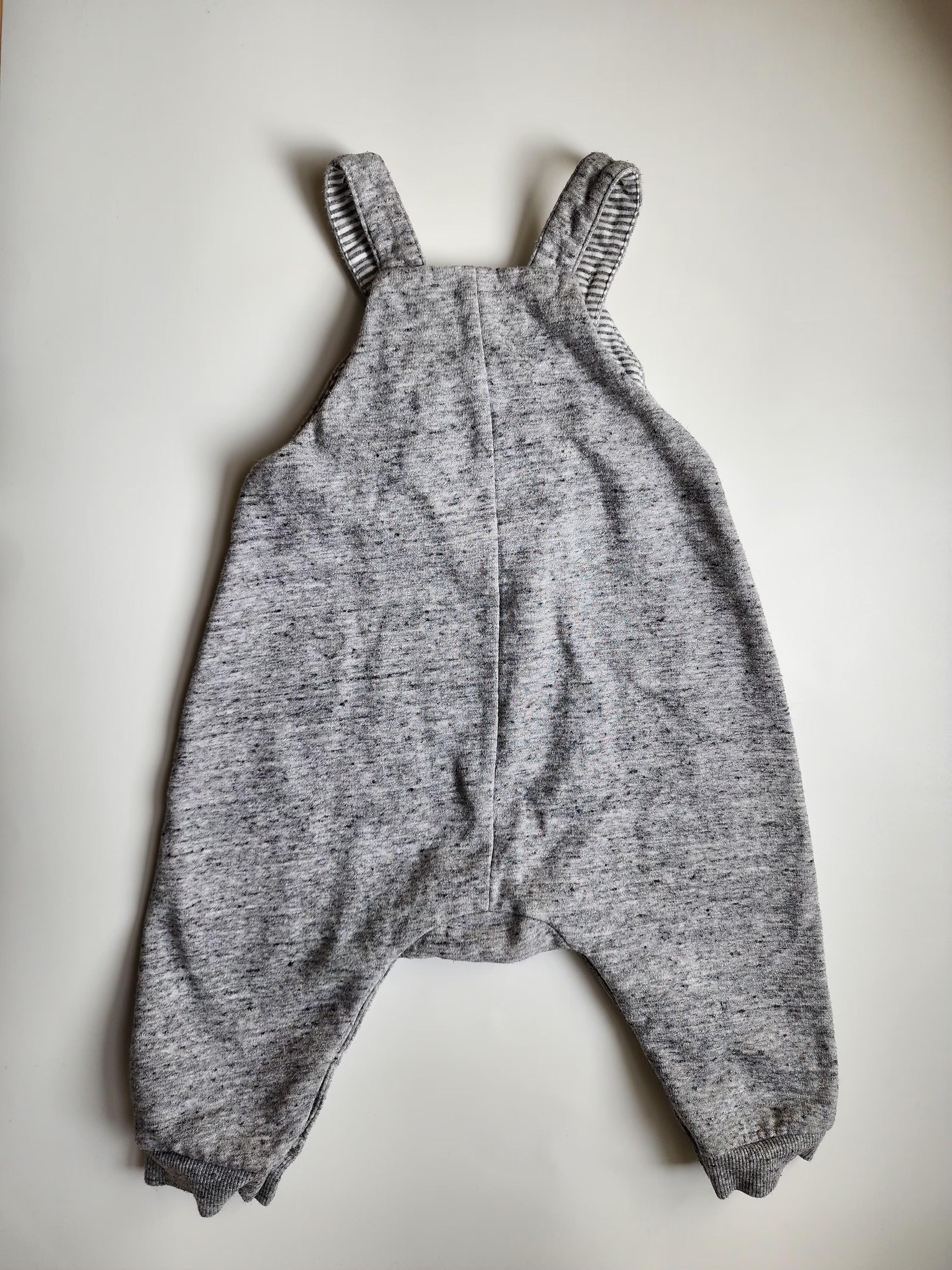 Salopette H&M – 6-9 mois – Grise – Très bon état
