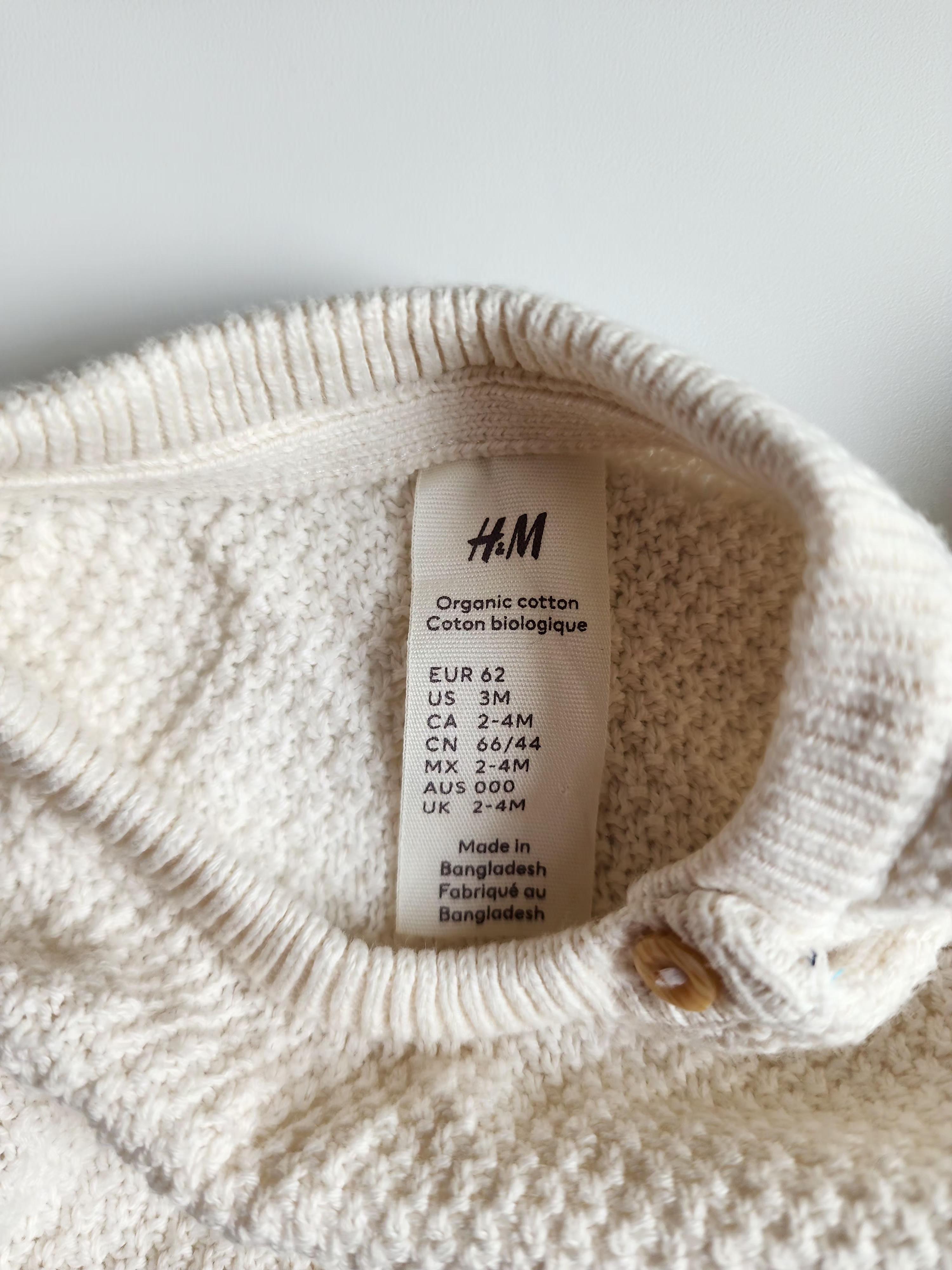 Ensemble H&M – 2-4 mois – Tricot beige – Très bon état