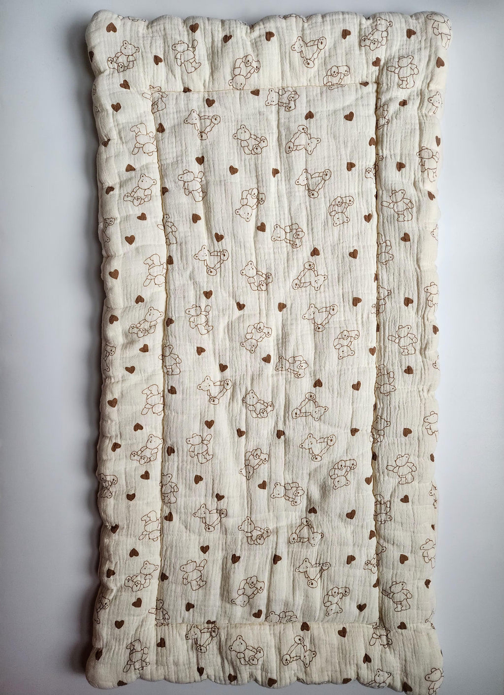 Matelas de poussette ou bassinette Shein – 75x40 cm – Beige – Très bon état