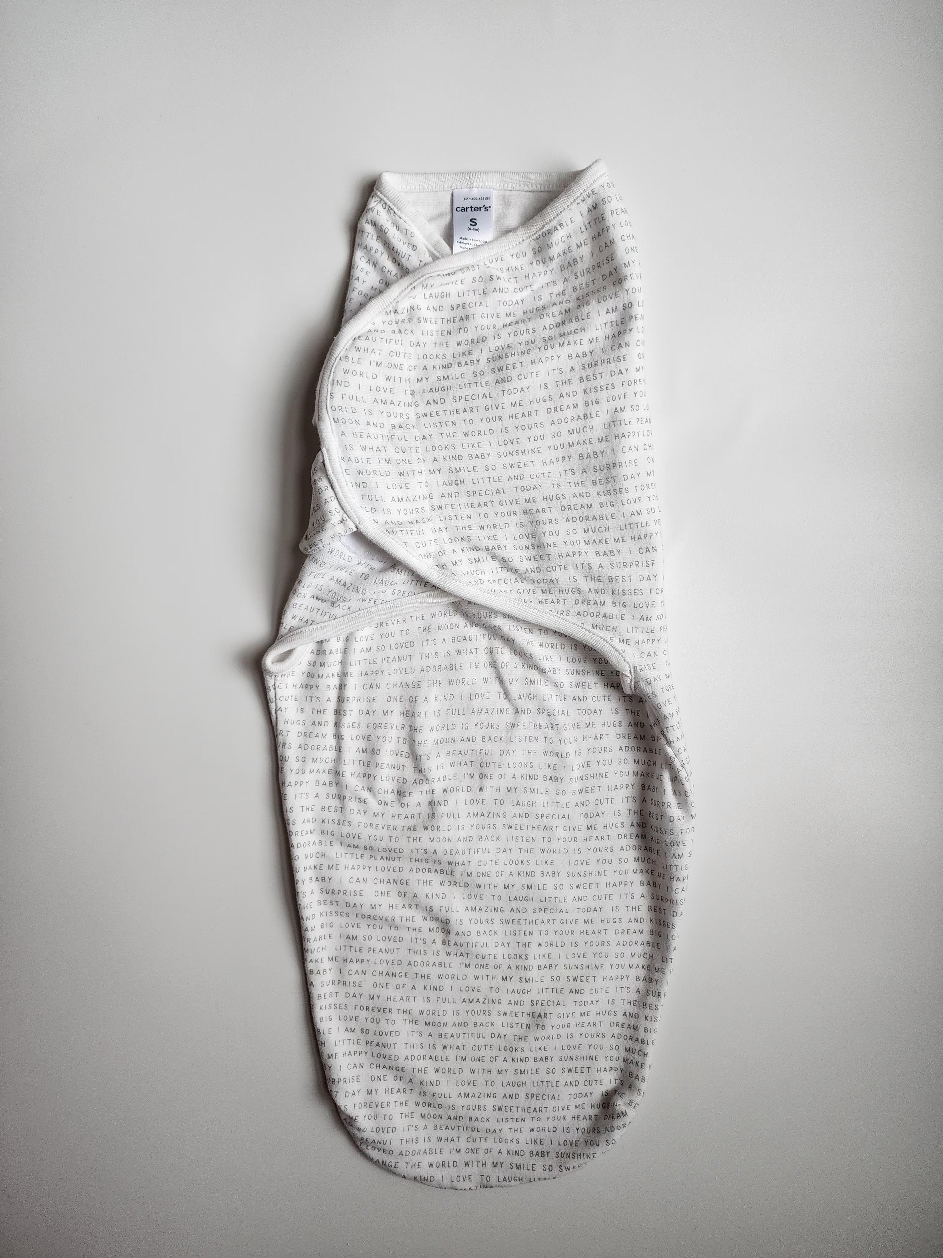 Gigoteuse d’emmaillotage Carters – 0-3 mois – Très bon état